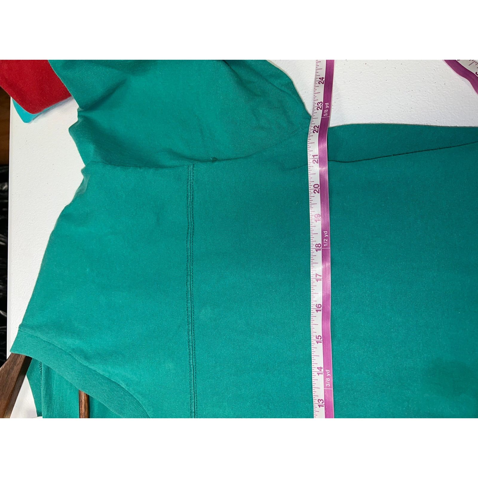 Jerzees 90s Vintage Jerzees USA Made Teal Blank Shirt VTG Large Size US L / EU 52-54 / 3 - 8 Thumbnail