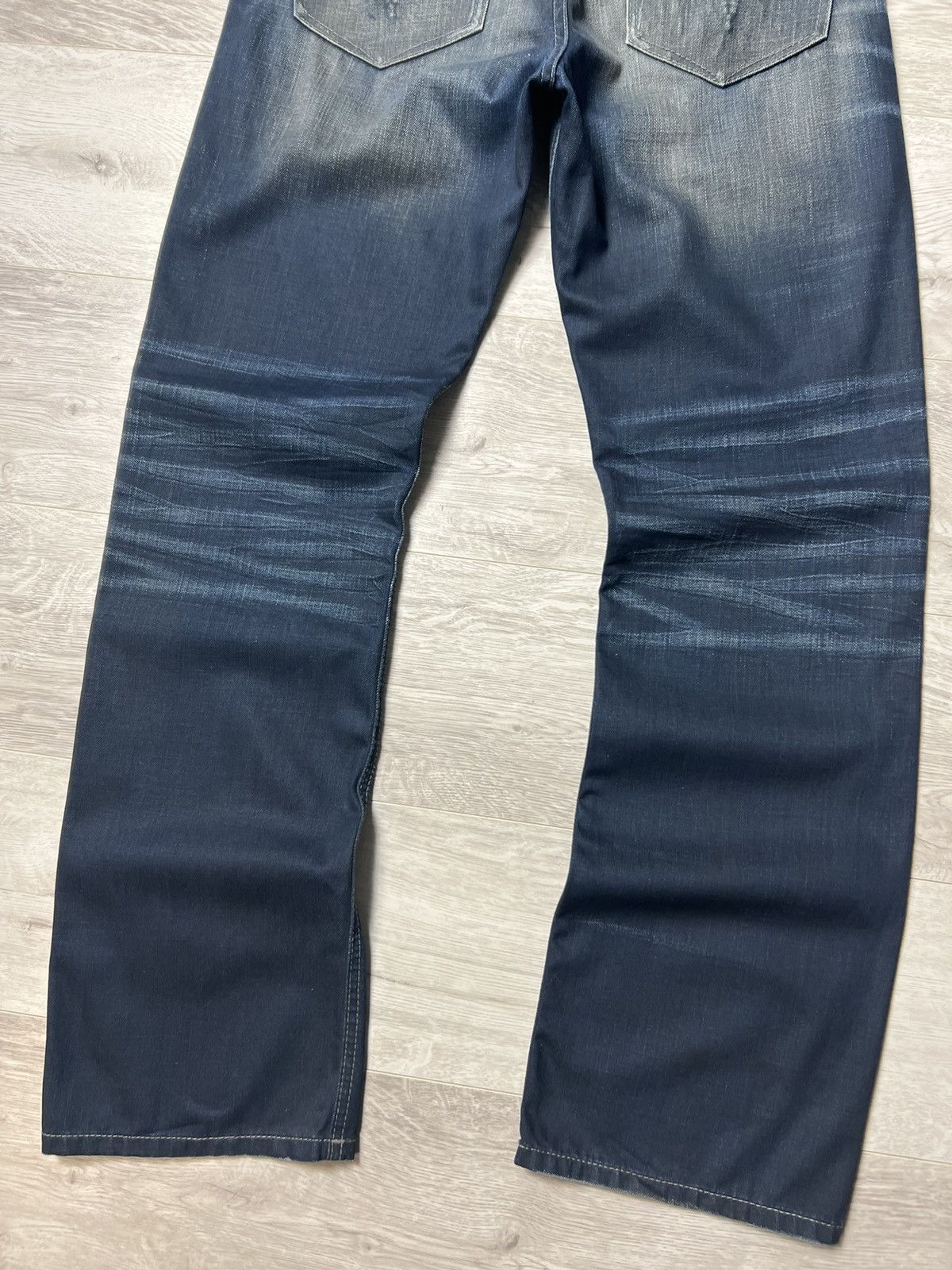 Affliction Vintage Affliction Straight Fit Jeans Distressed Denim Pants Size US 33 - 6 Thumbnail