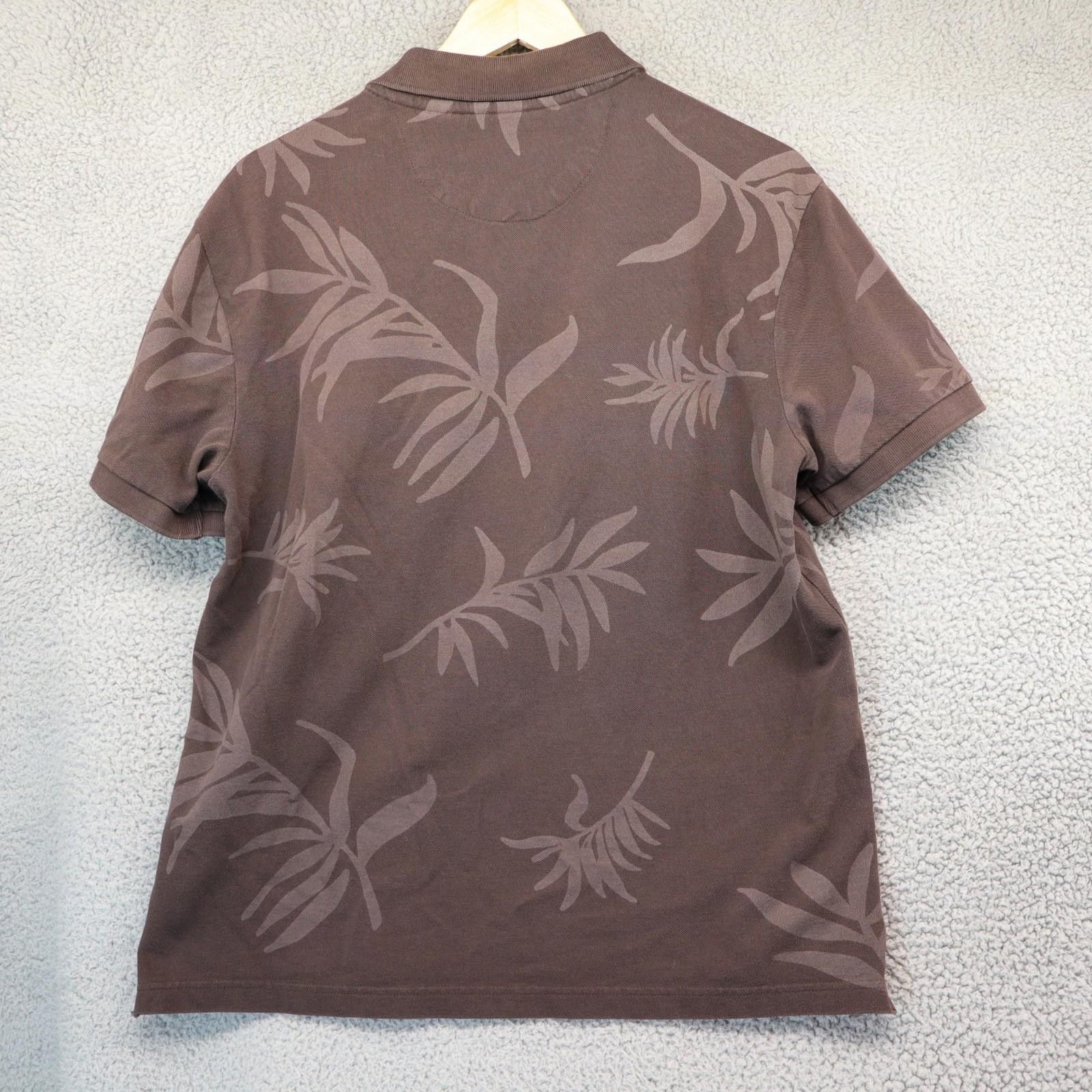Chaps Vtg Chaps Polo Shirt Large Floral Brown Cotton y2k 78 Size US L / EU 52-54 / 3 - 6 Thumbnail