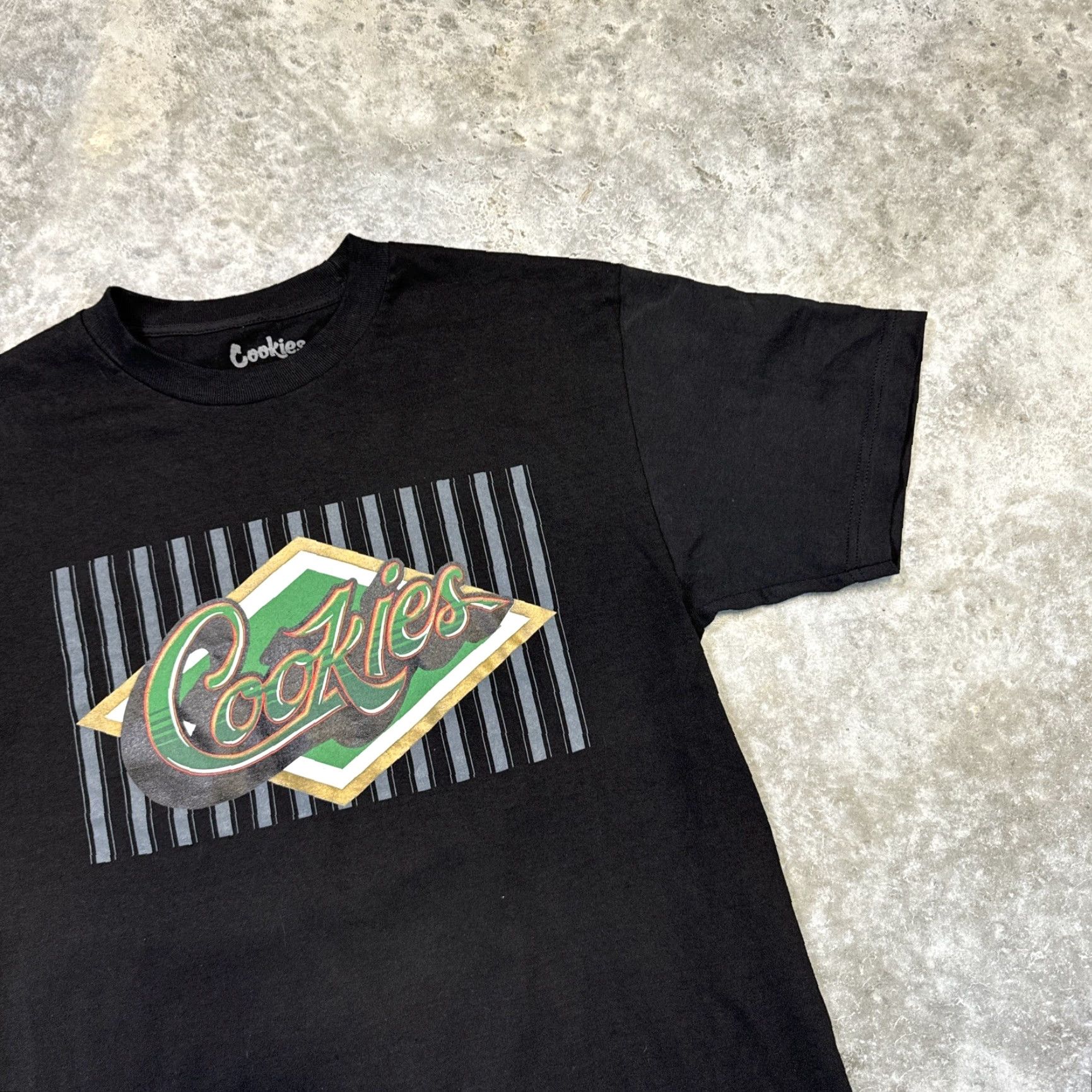 Vintage Cookies shirt Mens M Black Baseball logo graphic Weed dispensary smoking Size US M / EU 48-50 / 2 - 4 Thumbnail