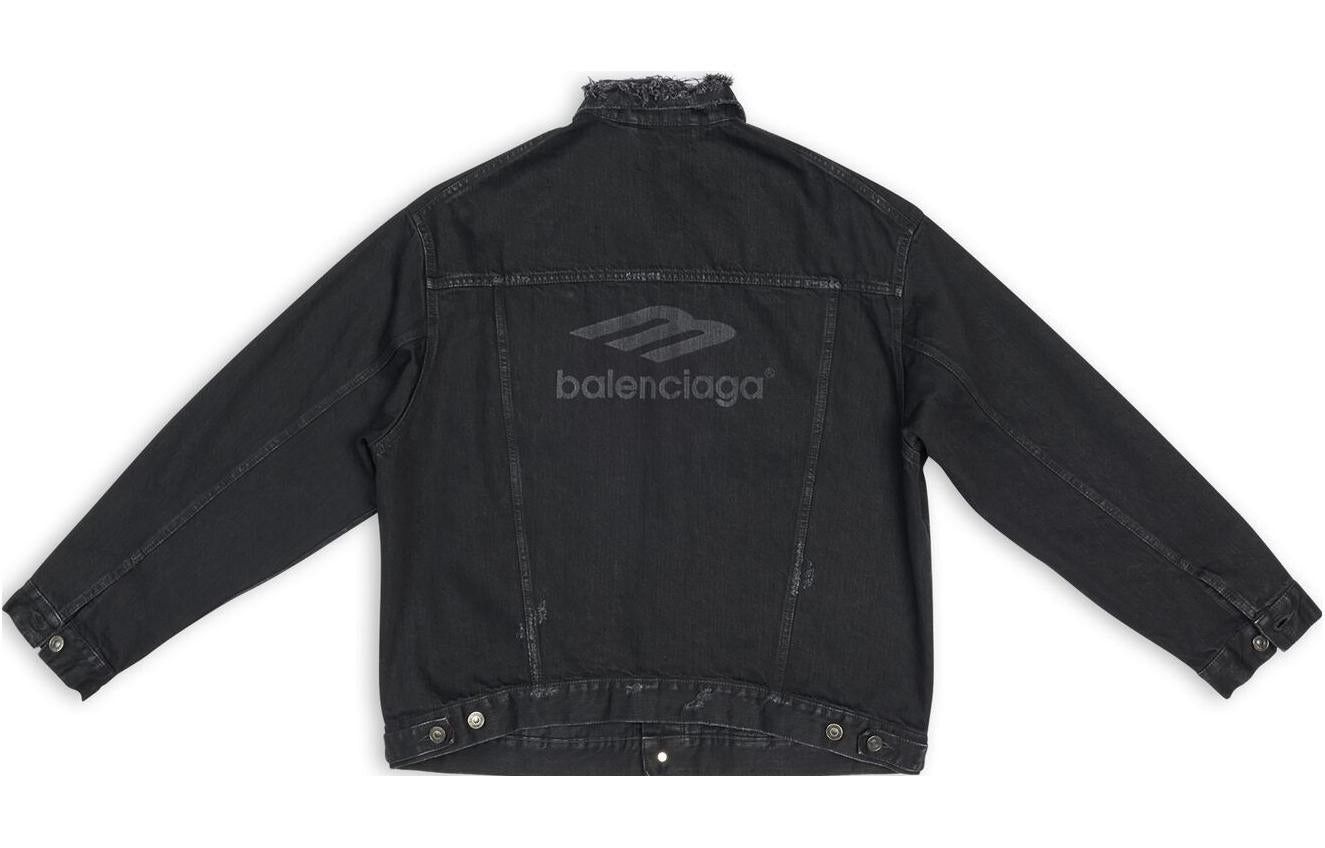 Balenciaga o1w1db10425 3B Sports Icon Large Fit Jacket in Black Size US S / EU 44-46 / 1 - 2 Thumbnail