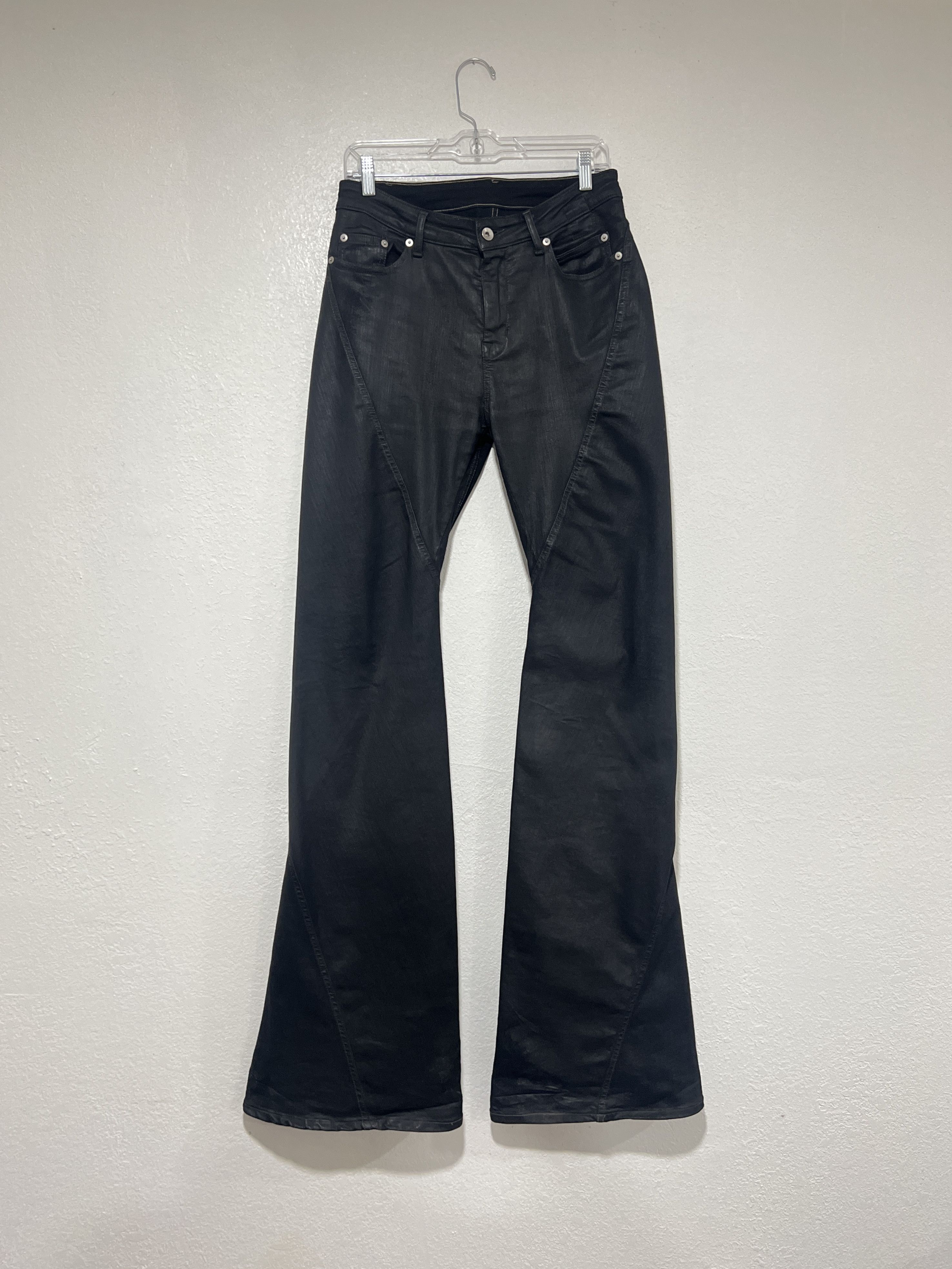 Rick Owens Rick Owen’s Waxed Bias Bolans Size US 29 - 1 Thumbnail