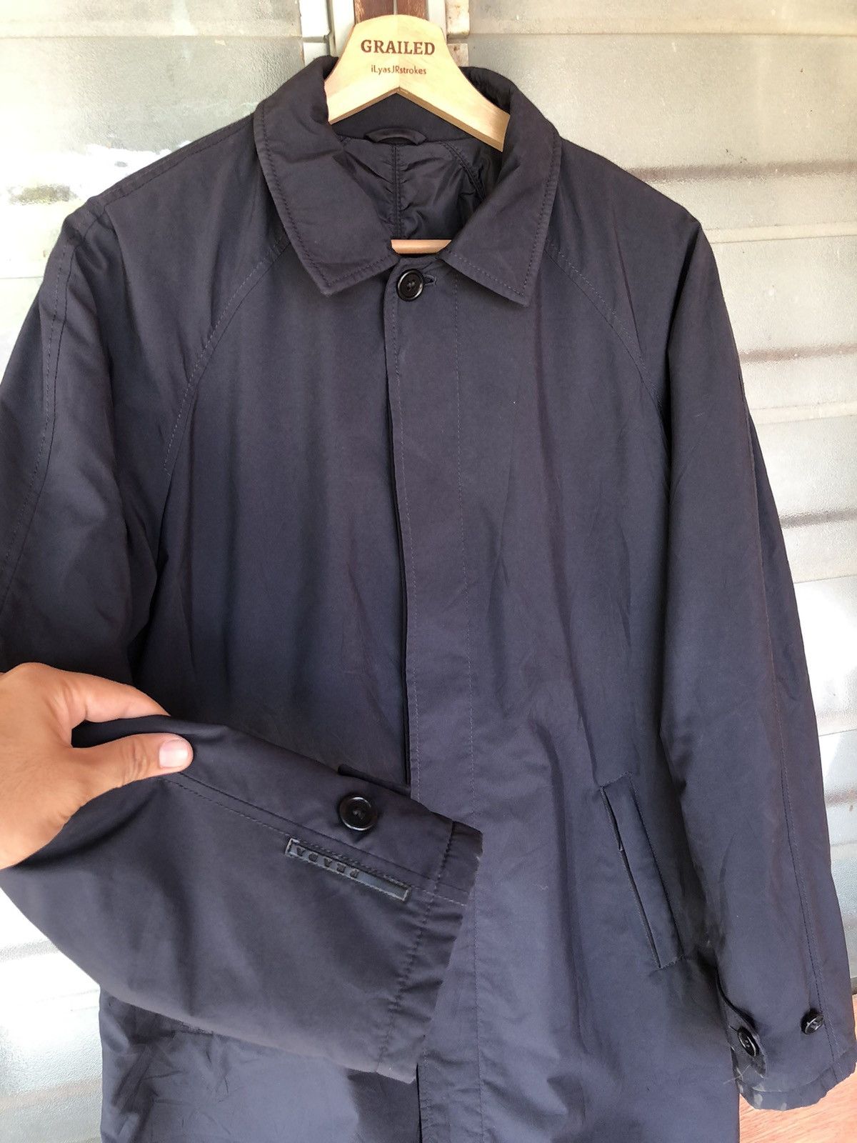Prada Tg. 44 Prada Opti Nylon Puffer Trench Coat Jacket Size US S / EU 44-46 / 1 - 6 Thumbnail