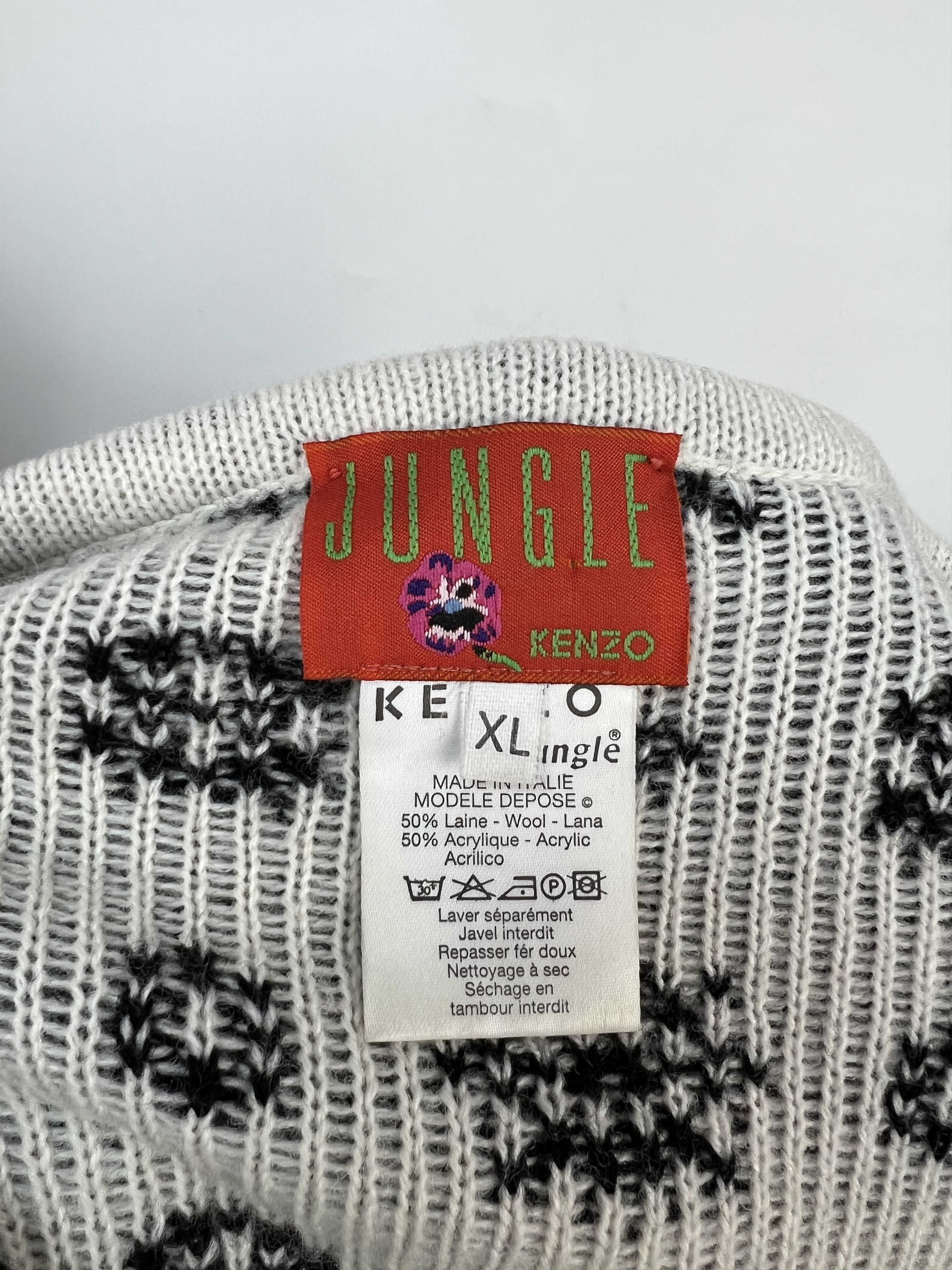 Kenzo Kenzo Jungle Rare Vintage Knitted Wool Button Up Vest Size XL / US 12-14 / IT 48-50 - 17 Thumbnail