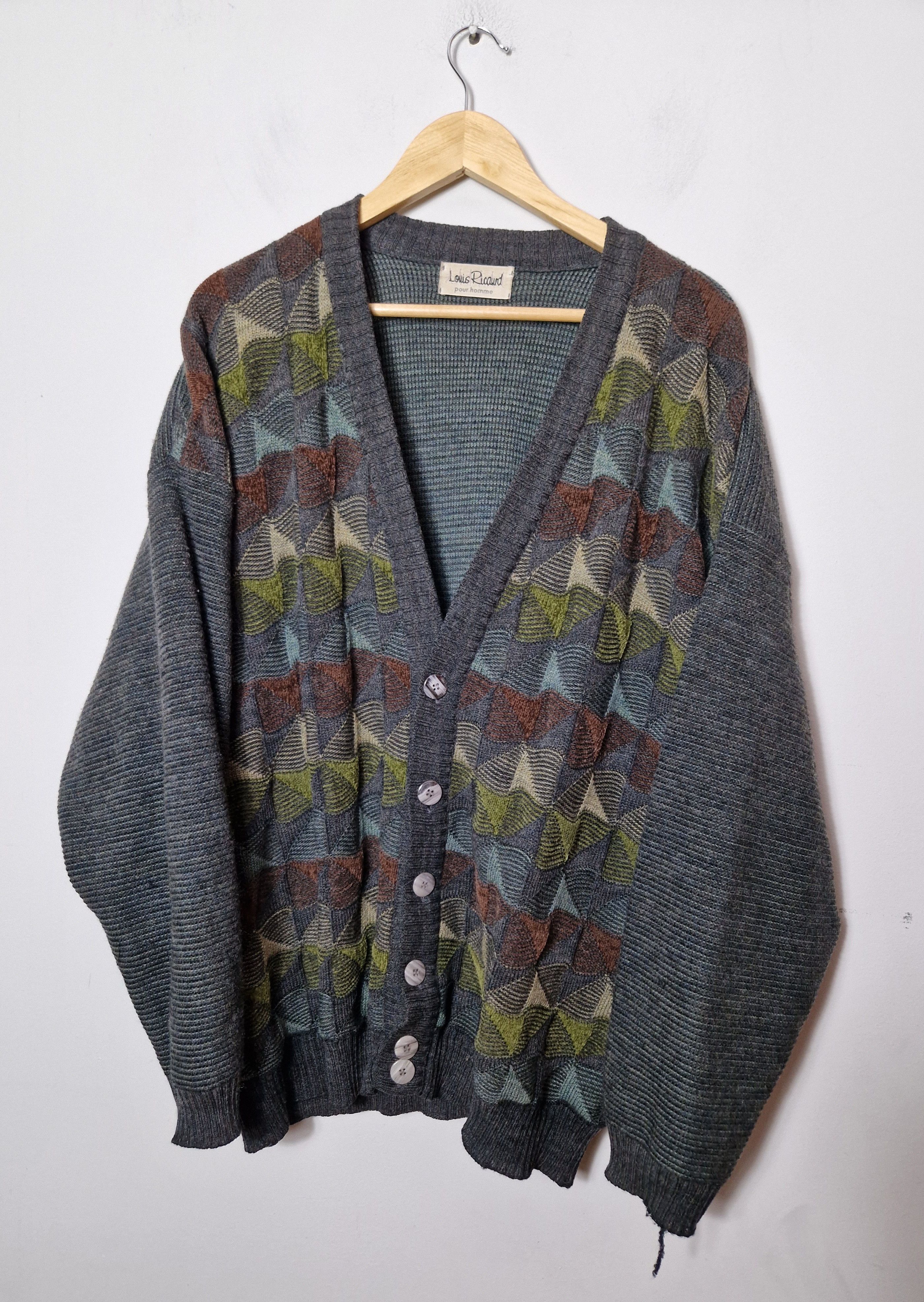 Aran Isles Knitwear vintage cardigan sweater knitwear 90s avant garde Size US XXL / EU 58 / 5 - 1 Thumbnail