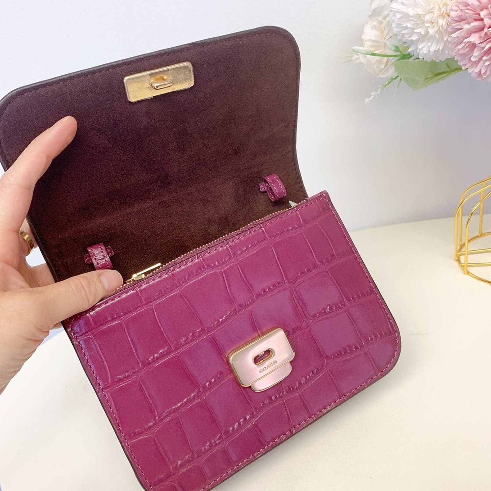 Coach Coach C5627 Mini Brynn Crossbody In Dark Berry Size ONE SIZE - 5 Thumbnail