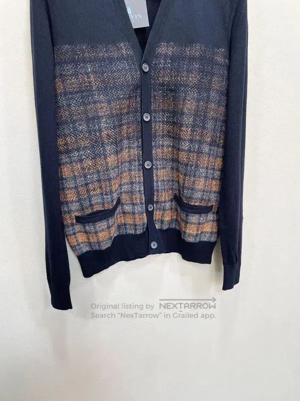 Lanvin Lanvin Black Wool Men's Long Sleeve Cardigan . Size US S / EU 44-46 / 1 - 3 Thumbnail