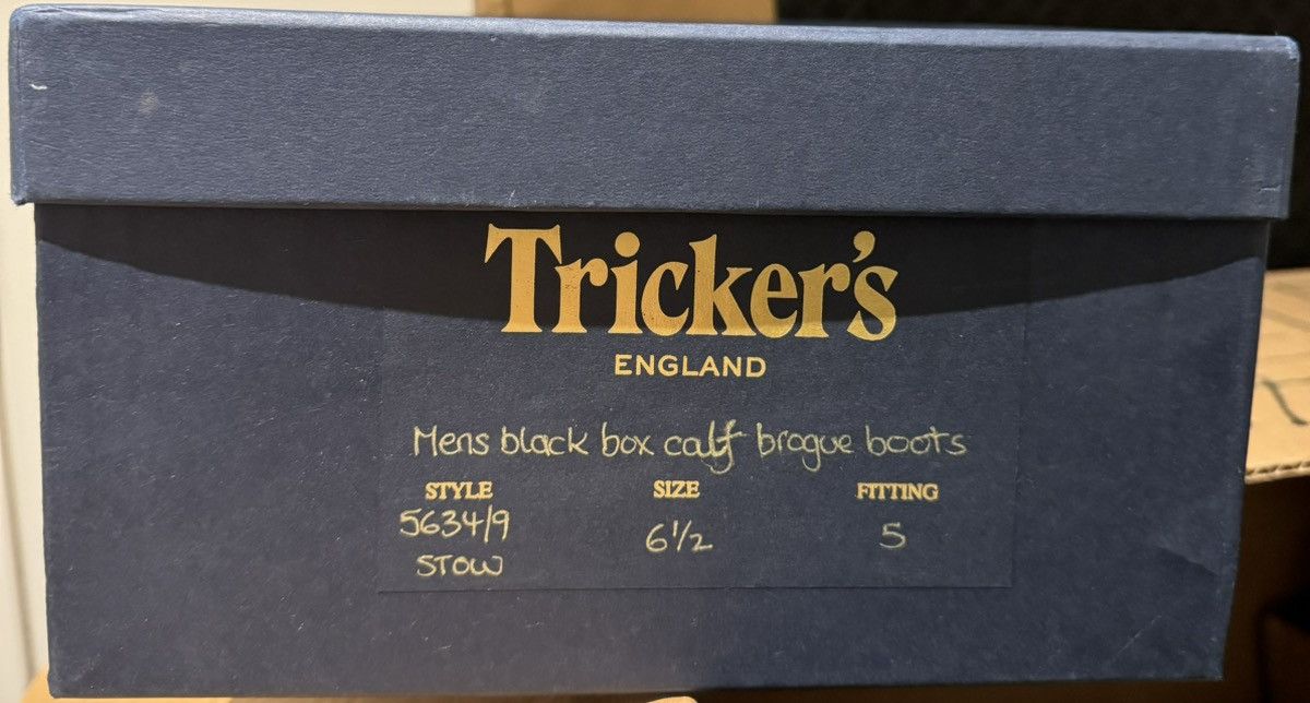 Tricker's Tricker’s Stow Black Calf Size US 7.5 / EU 40-41 - 6 Thumbnail