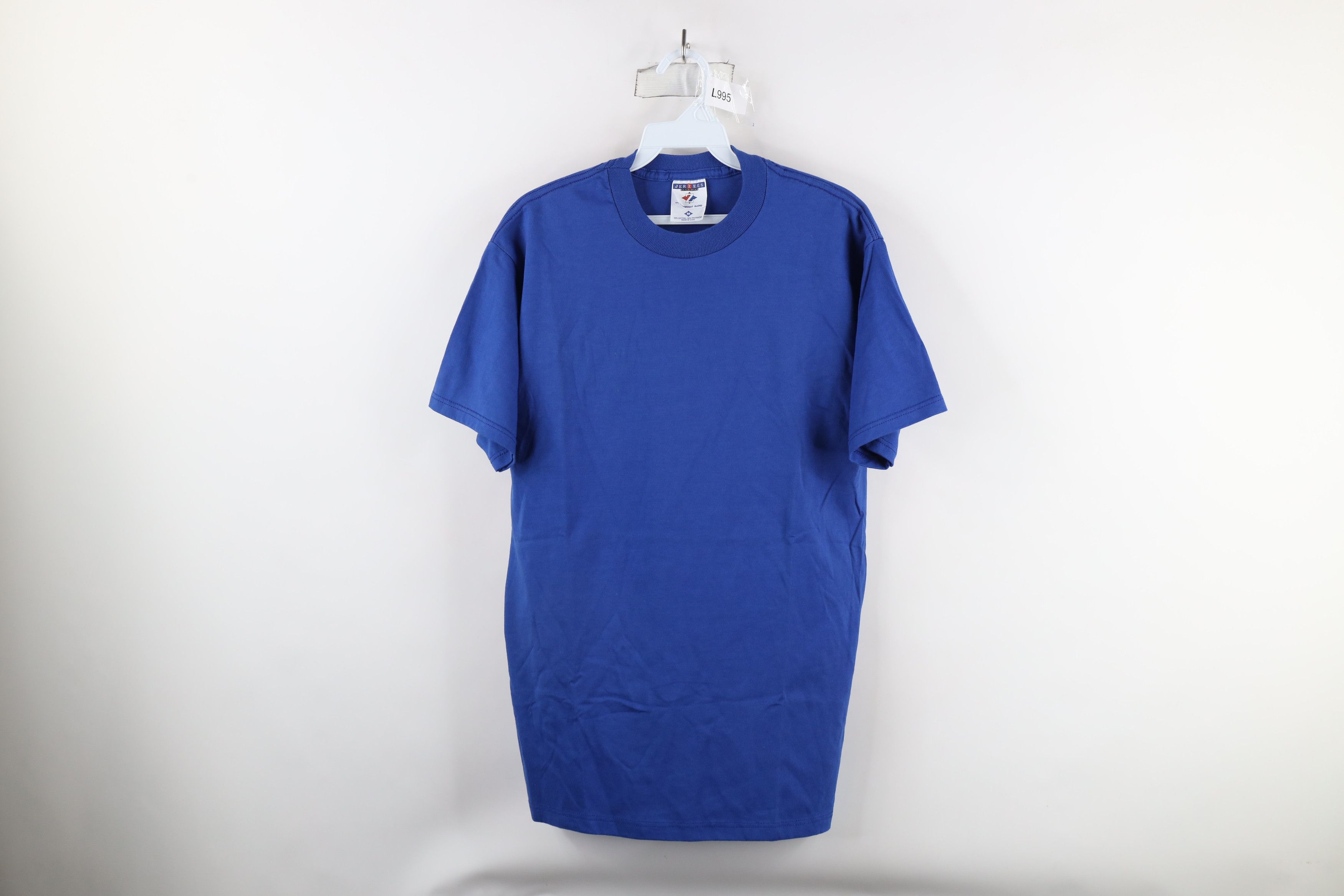 Vintage Vintage 90s Streetwear Heavyweight T-Shirt Royal Blue USA Size US M / EU 48-50 / 2 - 1 Thumbnail