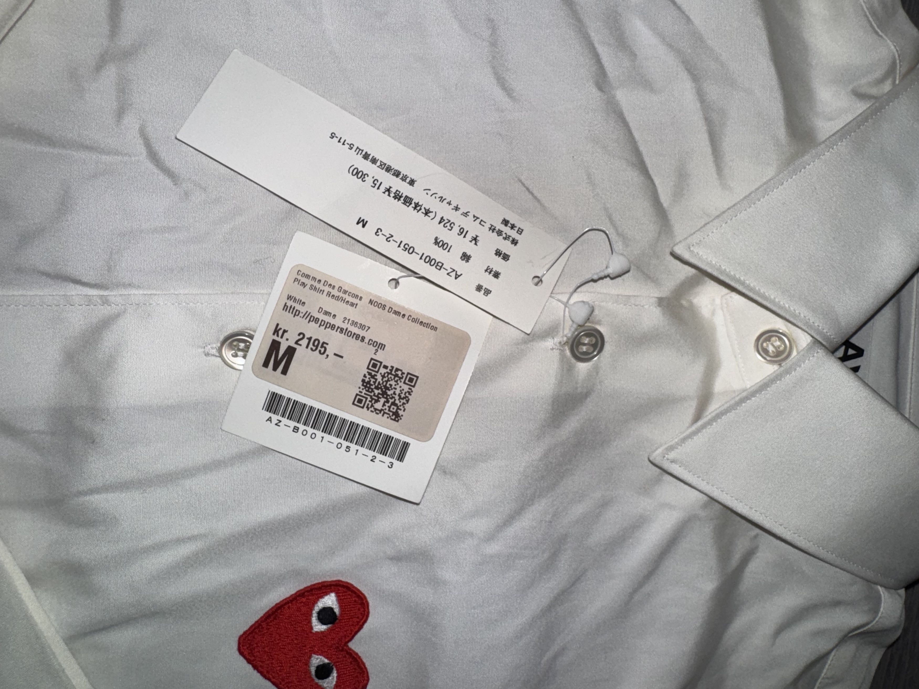Comme des Garcons CDG - PLAY SHIRT RED/HEART Size M / US 6-8 / IT 42-44 - 2 Thumbnail