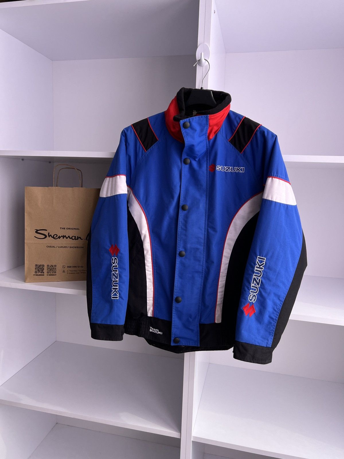 Vintage Vintage Suzuki Moto Racing Jacket Size US M / EU 48-50 / 2 - 2 Thumbnail