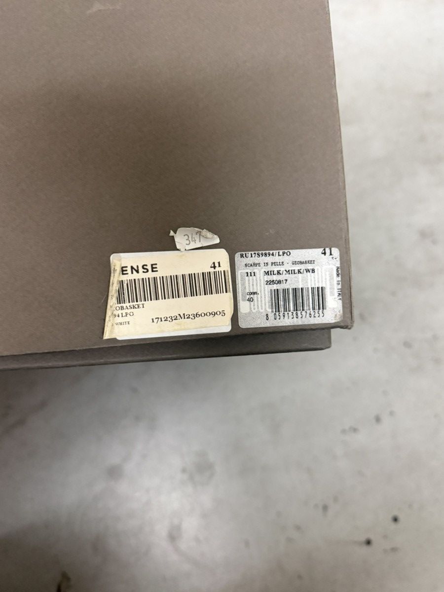 Rick Owens Rick Owens Milk White Geo Basket Size US 8 / EU 41 - 15 Thumbnail