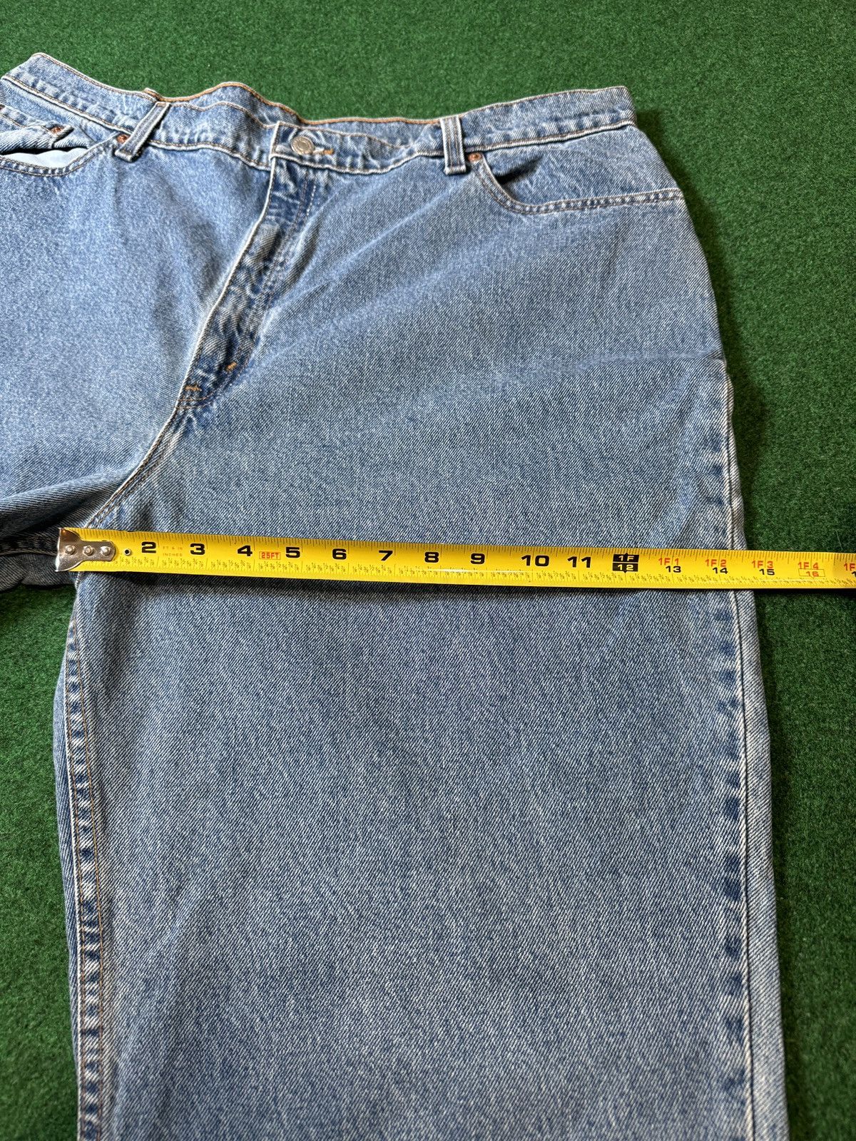 Levi's × Levi's Vintage Clothing × Vintage Vintage 90s Levi’s 550 Relaxed Taper 42x34 Light Wash Jeans Size 42" / US 20 - 10 Thumbnail