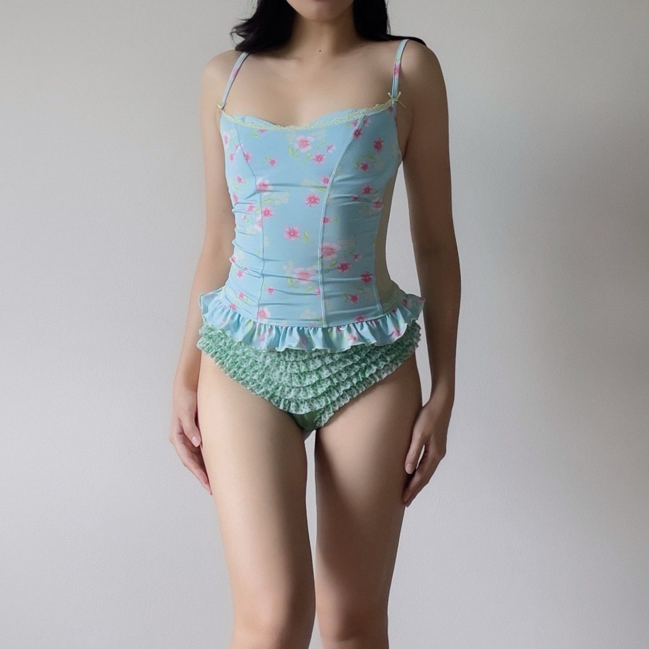Victoria's Secret Victoria’s Secret Blue Floral Bustier (34C/32D) Size M / US 6-8 / IT 42-44 - 4 Thumbnail