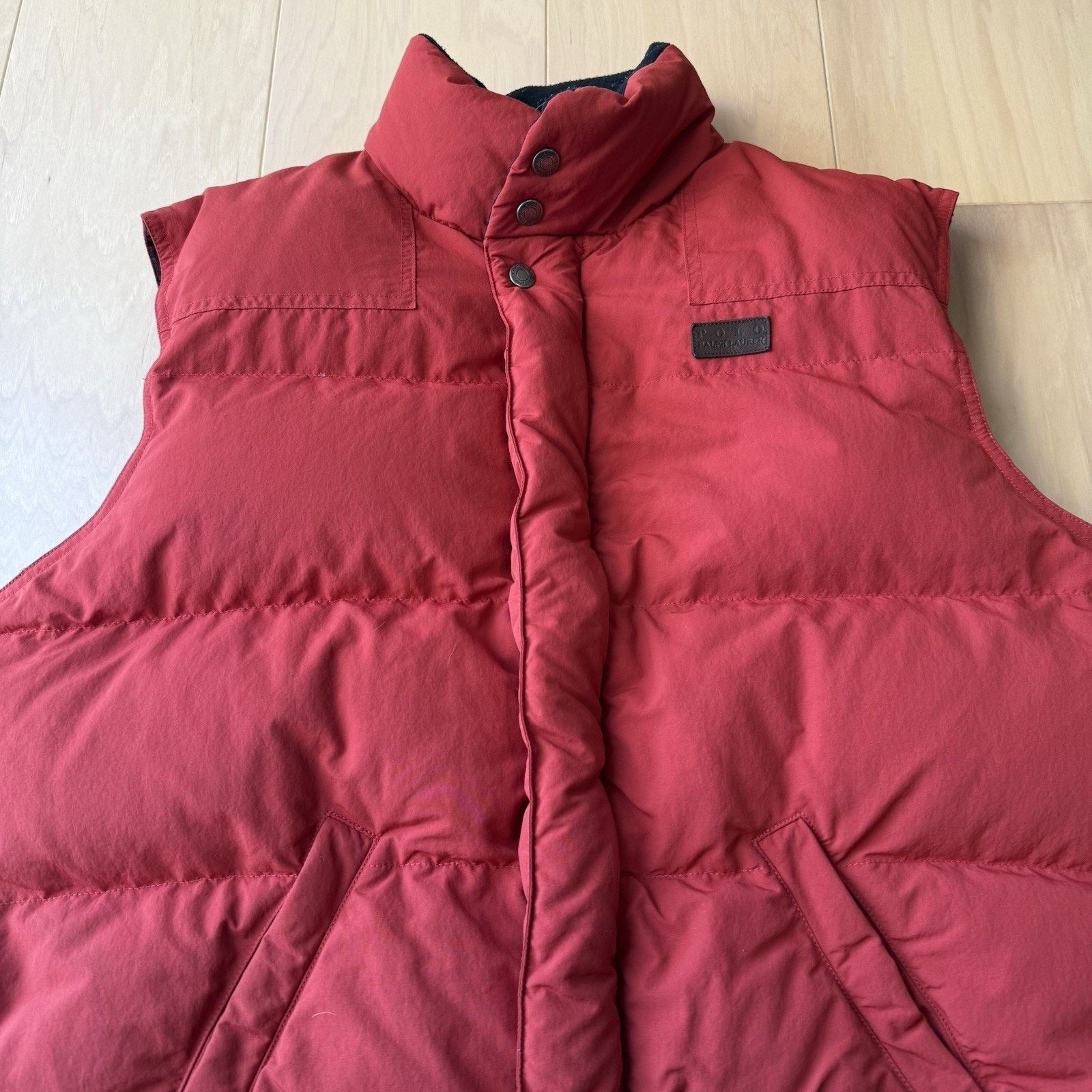 Polo Ralph Lauren Vintage Polo Ralph Lauren Down Vest M Red Full Zip Puffer Size US M / EU 48-50 / 2 - 3 Thumbnail