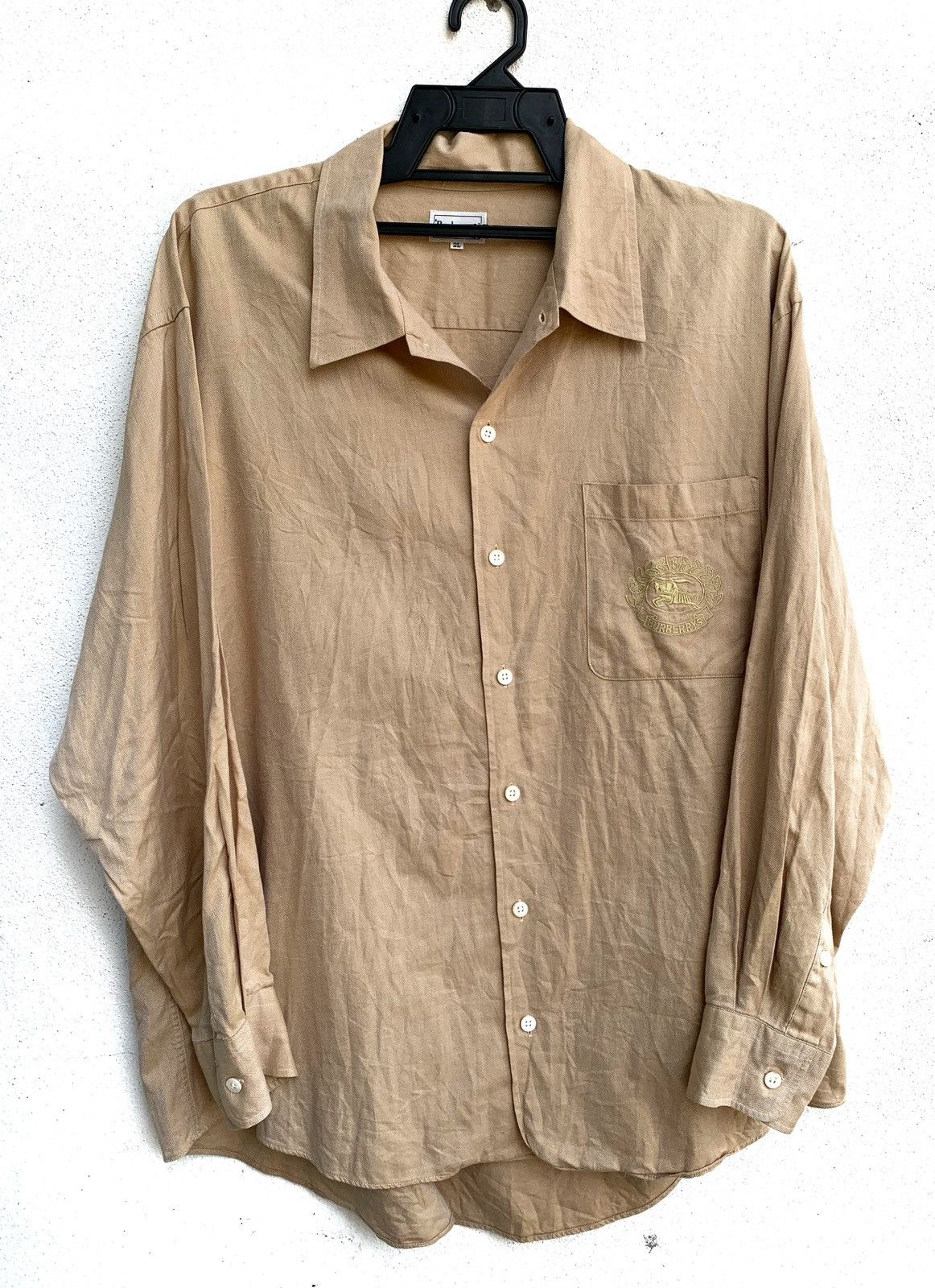 Burberry × Vintage Vintage Burberry's Buttons up Shirt! Size US XL / EU 56 / 4 - 1 Thumbnail