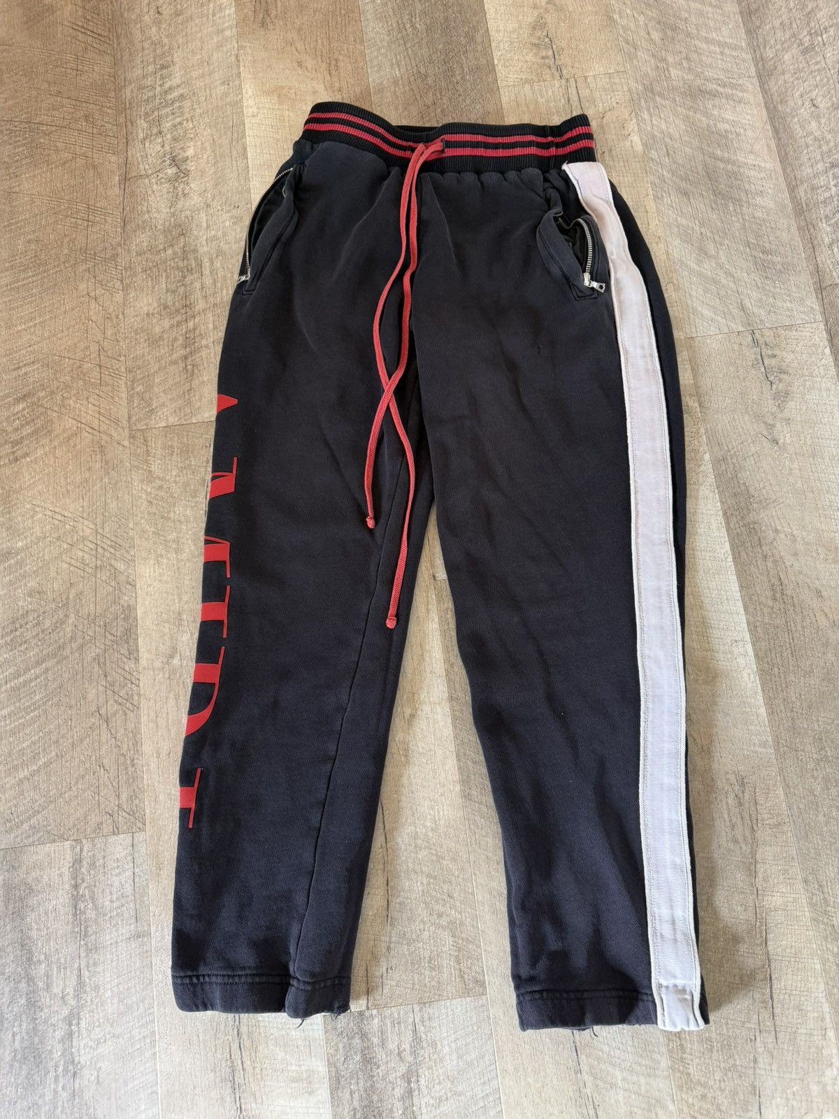 Amiri AMIRI Striped Cashmere blend Sweatpants Size US 30 / EU 46 - 1 Thumbnail