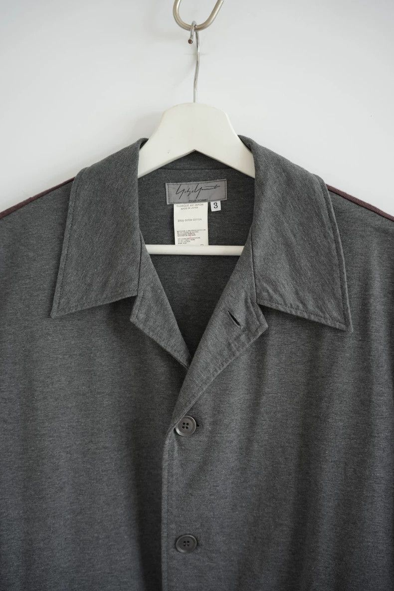 Yohji Yamamoto Yohji Yamamoto Yohji Yamamoto Gray Brown Combined Shirt Size US M / EU 48-50 / 2 - 3 Thumbnail
