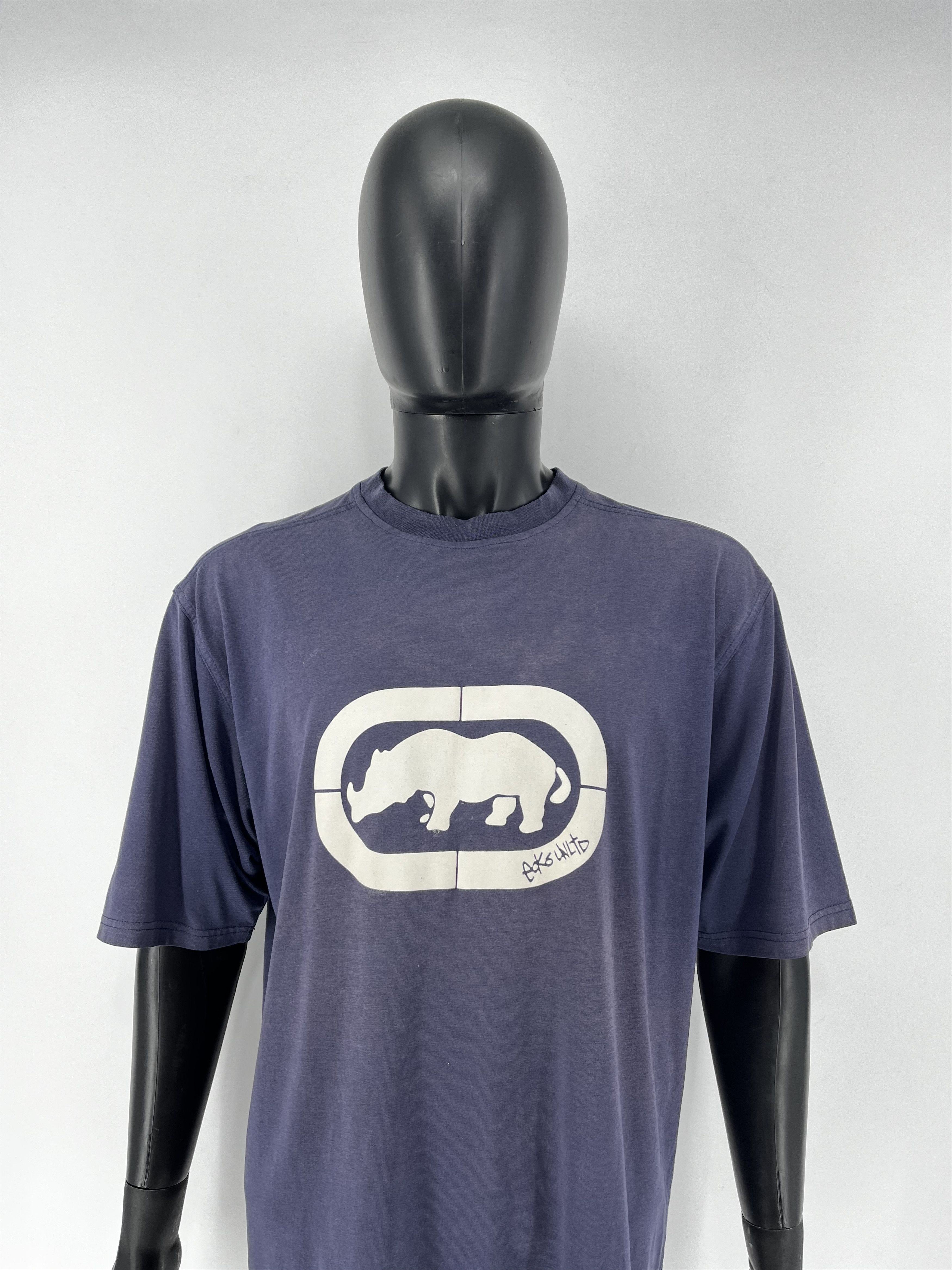 Ecko Unltd. Ecko Vintage Faded Rap Hip HoP T-Shirt Vintage Navy Tee Size US L / EU 52-54 / 3 - 1 Thumbnail