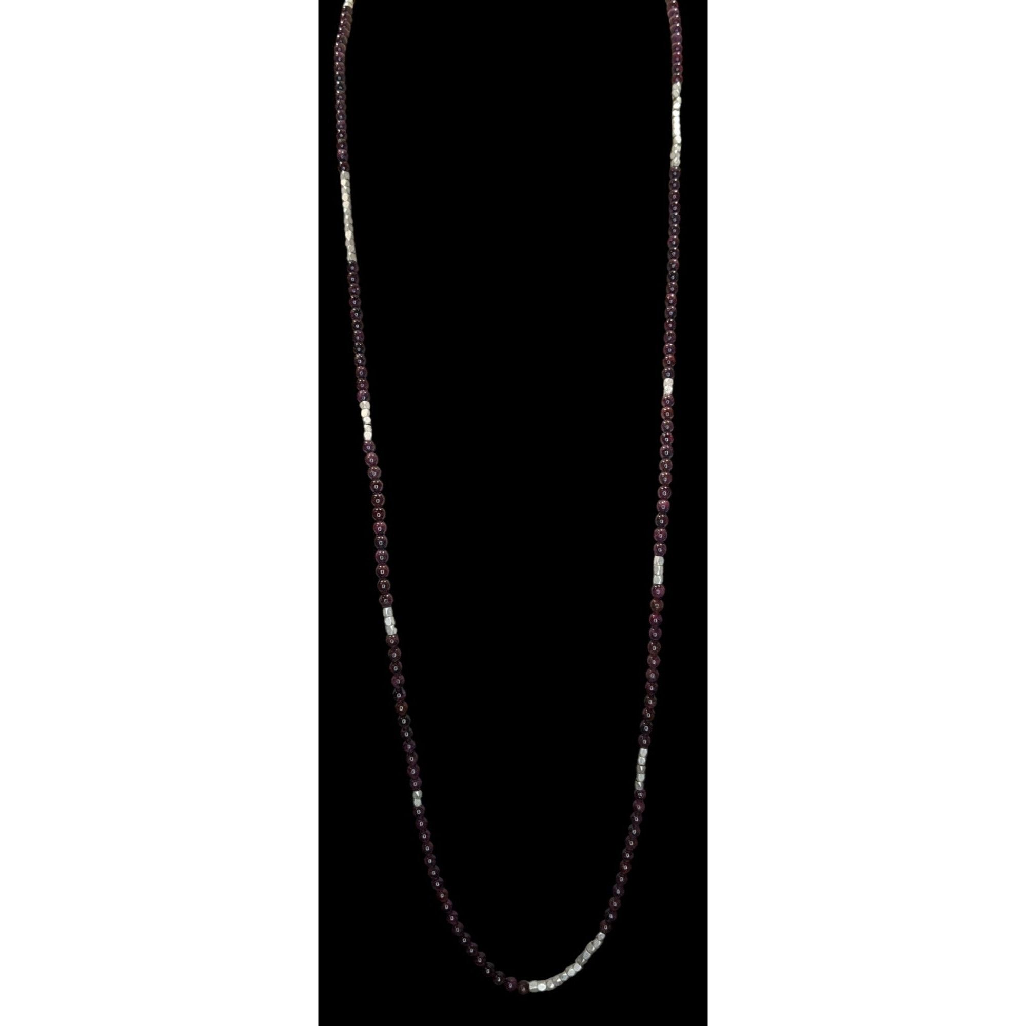 Other Bohemian Purple Agate Stretch Necklace With Silver Tone Acce Size ONE SIZE - 2 Thumbnail