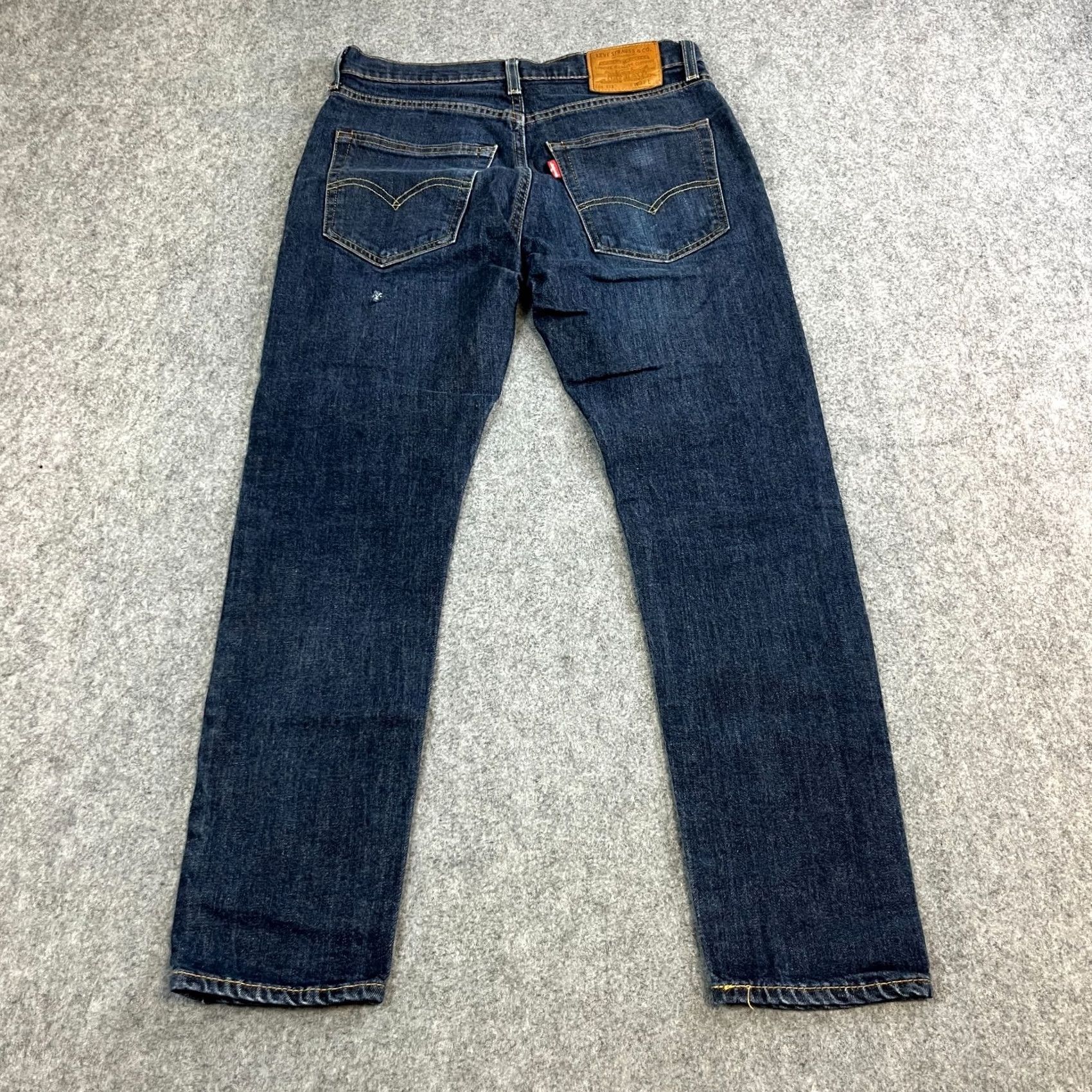 Levi's Levi's 512 Jeans Slim Tapered 31 30 Dark Wash Blue Indigo Stretch Denim Casual Size US 31 - 2 Thumbnail