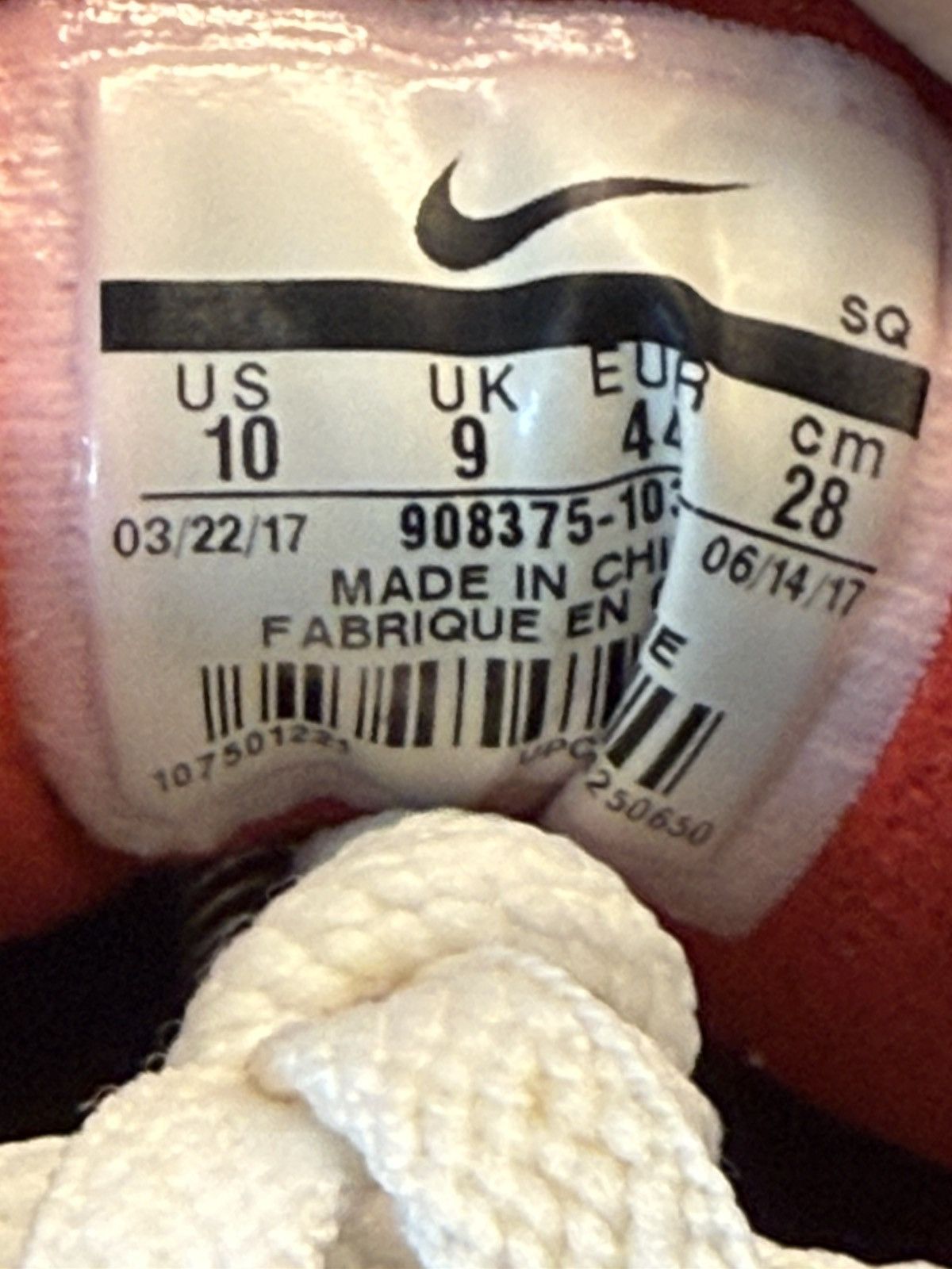 Nike Size 10 - Nike Air Max 1 OG Anniversary Red Size US 10 / EU 43 - 6 Thumbnail