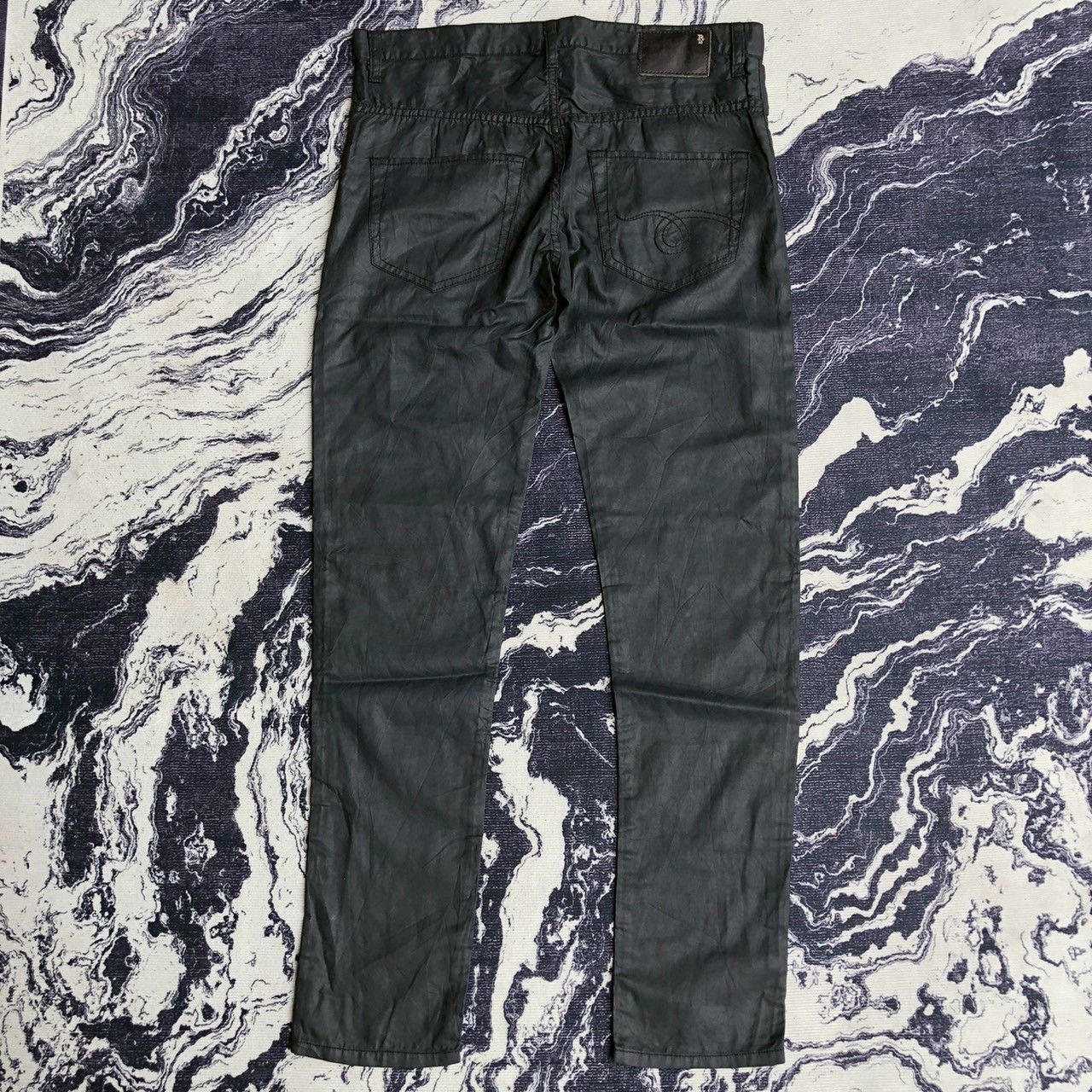 R13 R13 Waxed Droopy Skinny Jeans Made in Italy Size 26/Waist33” Size 33" - 4 Thumbnail