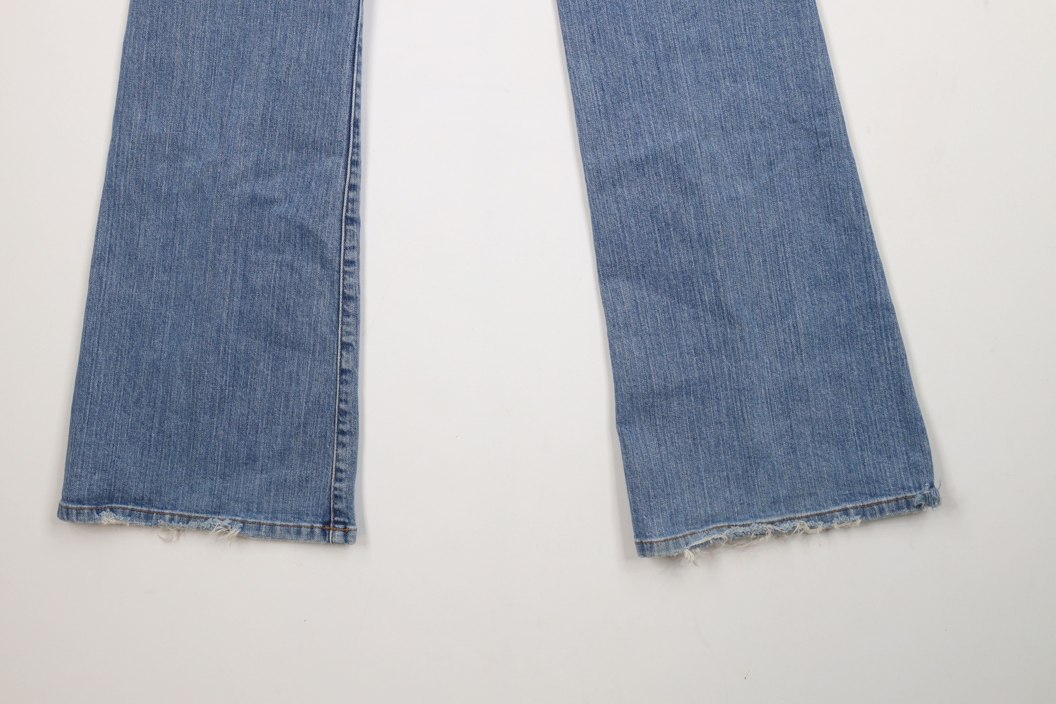Lucky Brand × Vintage Vintage 90s Y2K Lucky Brand Flared Babydoll Denim Jeans USA Size 32" / US 10 / IT 46 - 14 Thumbnail