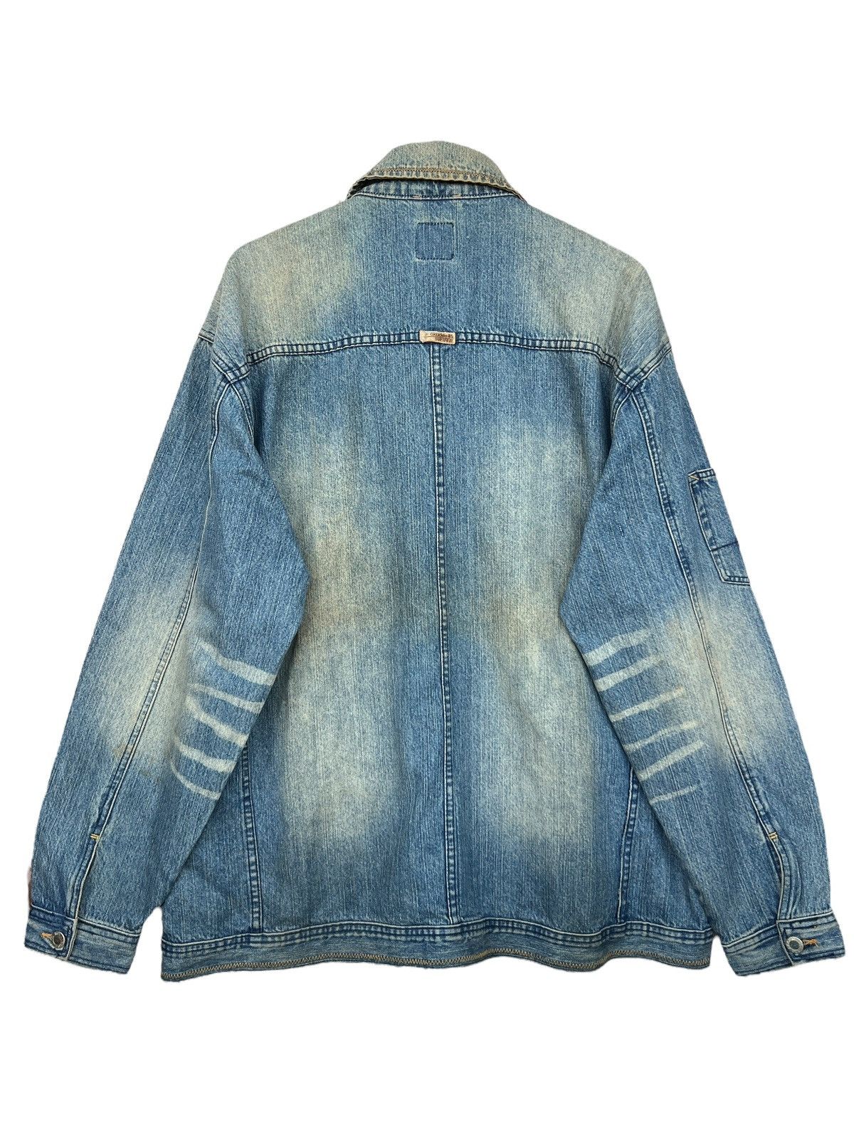 Akademiks Vintage Y2K Akademiks Sandwash Faded Chore Denim Jacket Size US XL / EU 56 / 4 - 2 Thumbnail