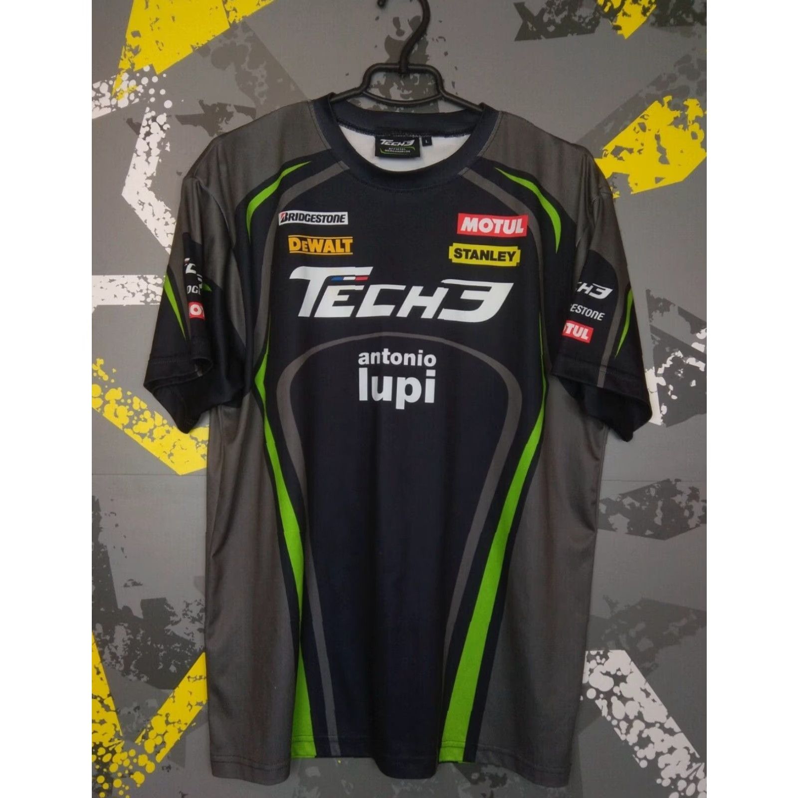 Vintage Techj Jersey Shirt LG Mens Adult Gray Polyester Size US L / EU 52-54 / 3 - 2 Thumbnail