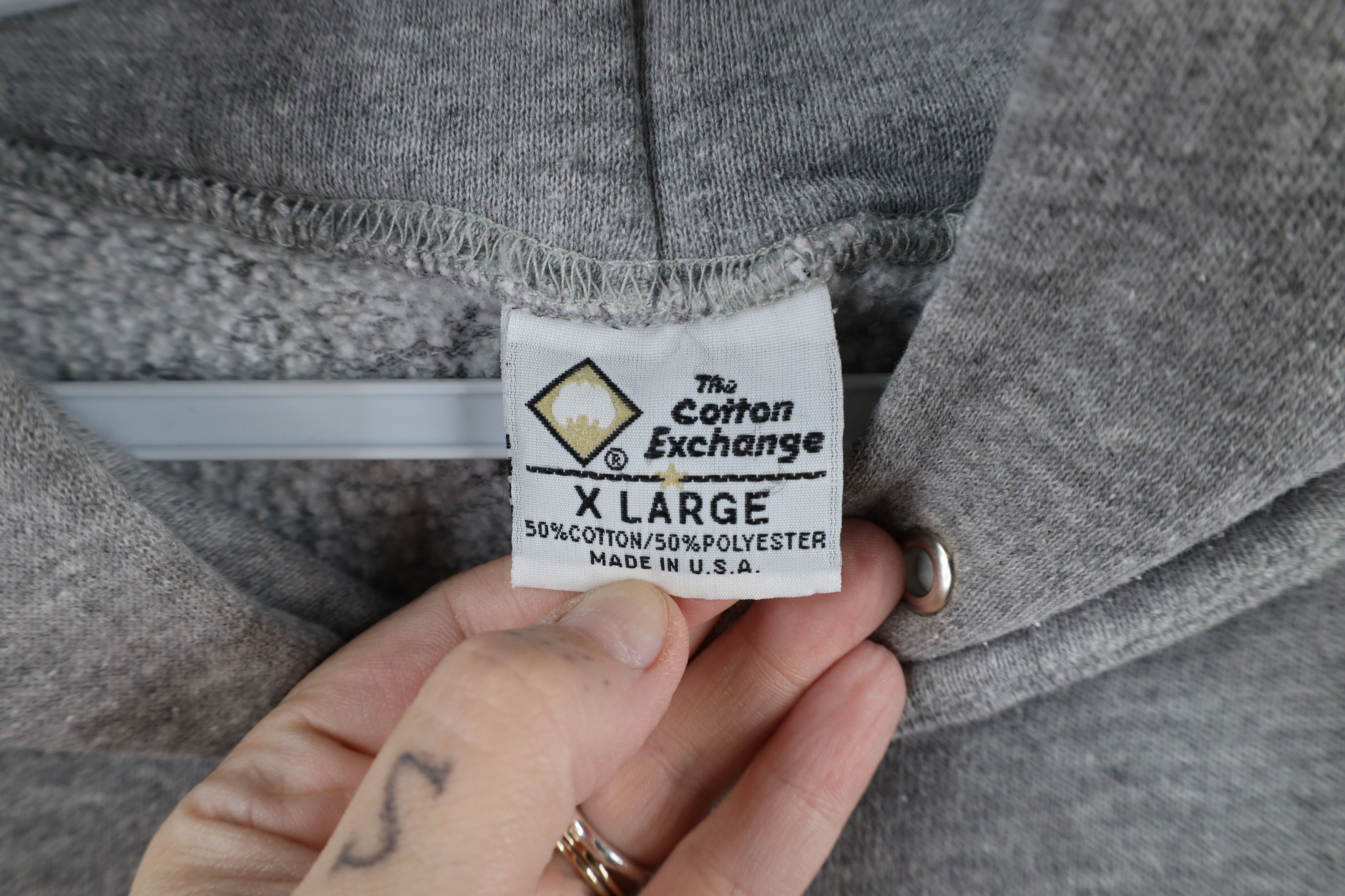 Vintage Vintage 90s Bowling Green State University Hoodie Gray USA Size US XL / EU 56 / 4 - 10 Thumbnail