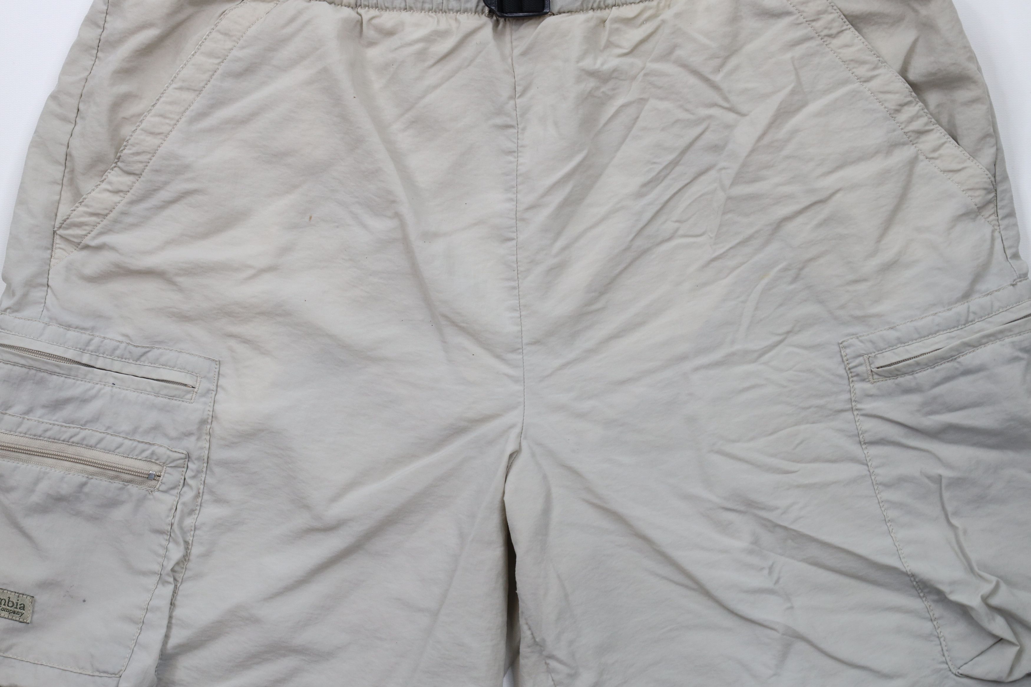 Columbia × Vintage Vintage 90s Columbia Belted Lined Above Knee Cargo Shorts Size US 34 / EU 50 - 3 Thumbnail