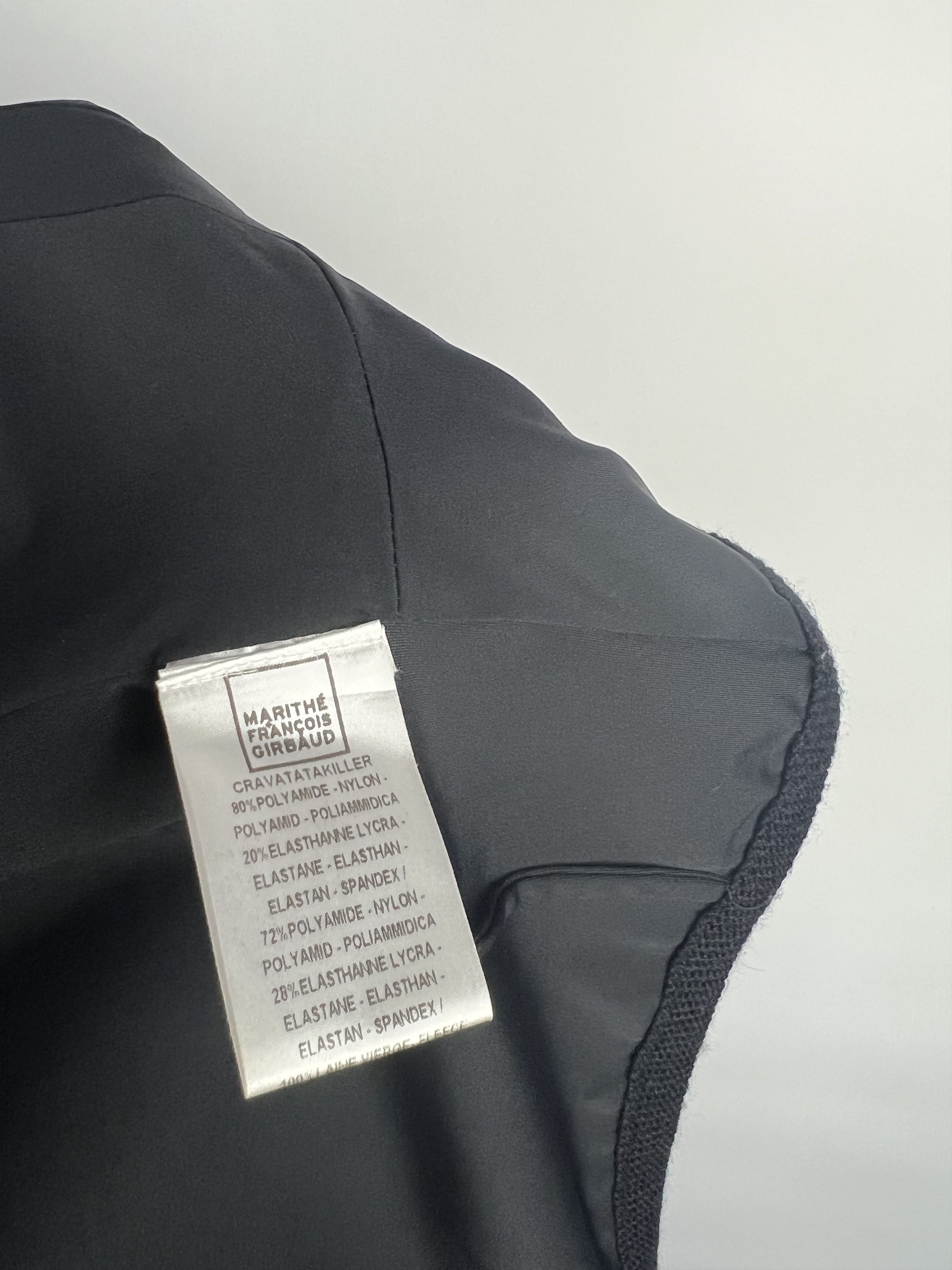 Marithe + Francois Girbaud Marithe Francois Girbaud Black Blazer Jacket Size IT42 US5 Size M / US 6-8 / IT 42-44 - 11 Thumbnail
