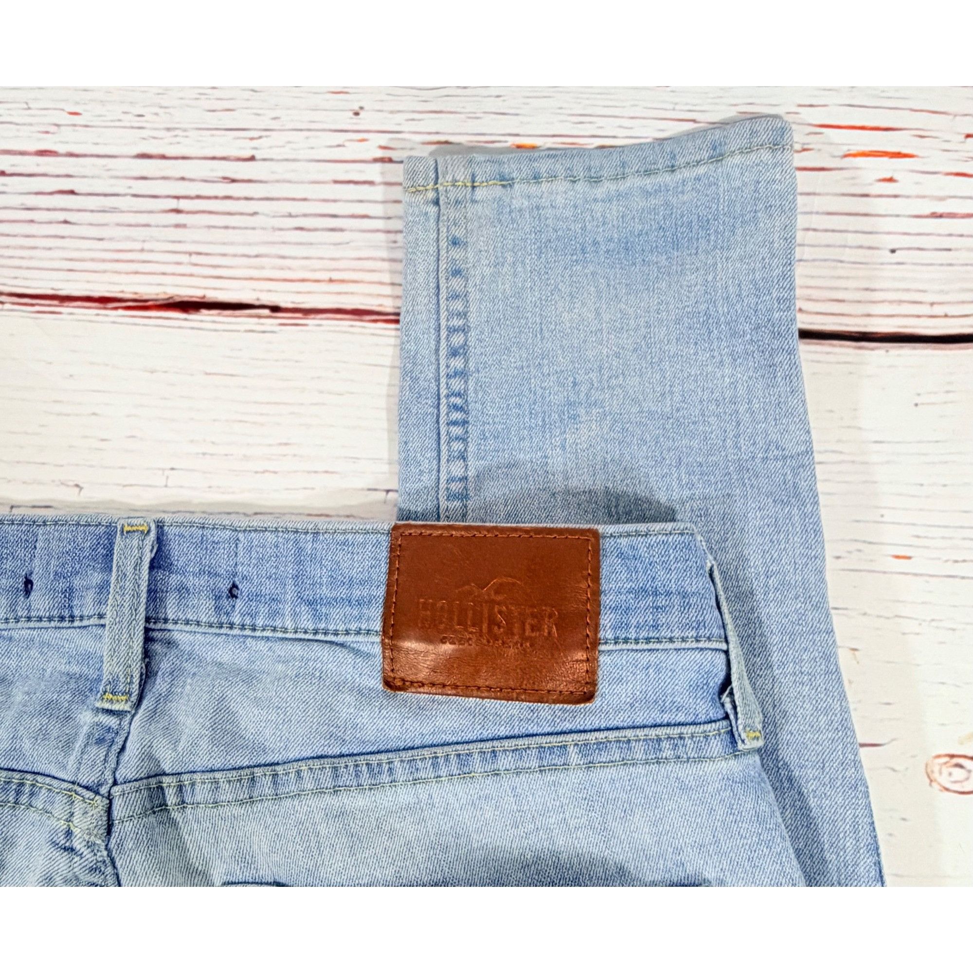 Hollister Hollister Super Skinny Light Wash Blue Jeans Mens Size 32 x Size US 32 / EU 48 - 8 Thumbnail