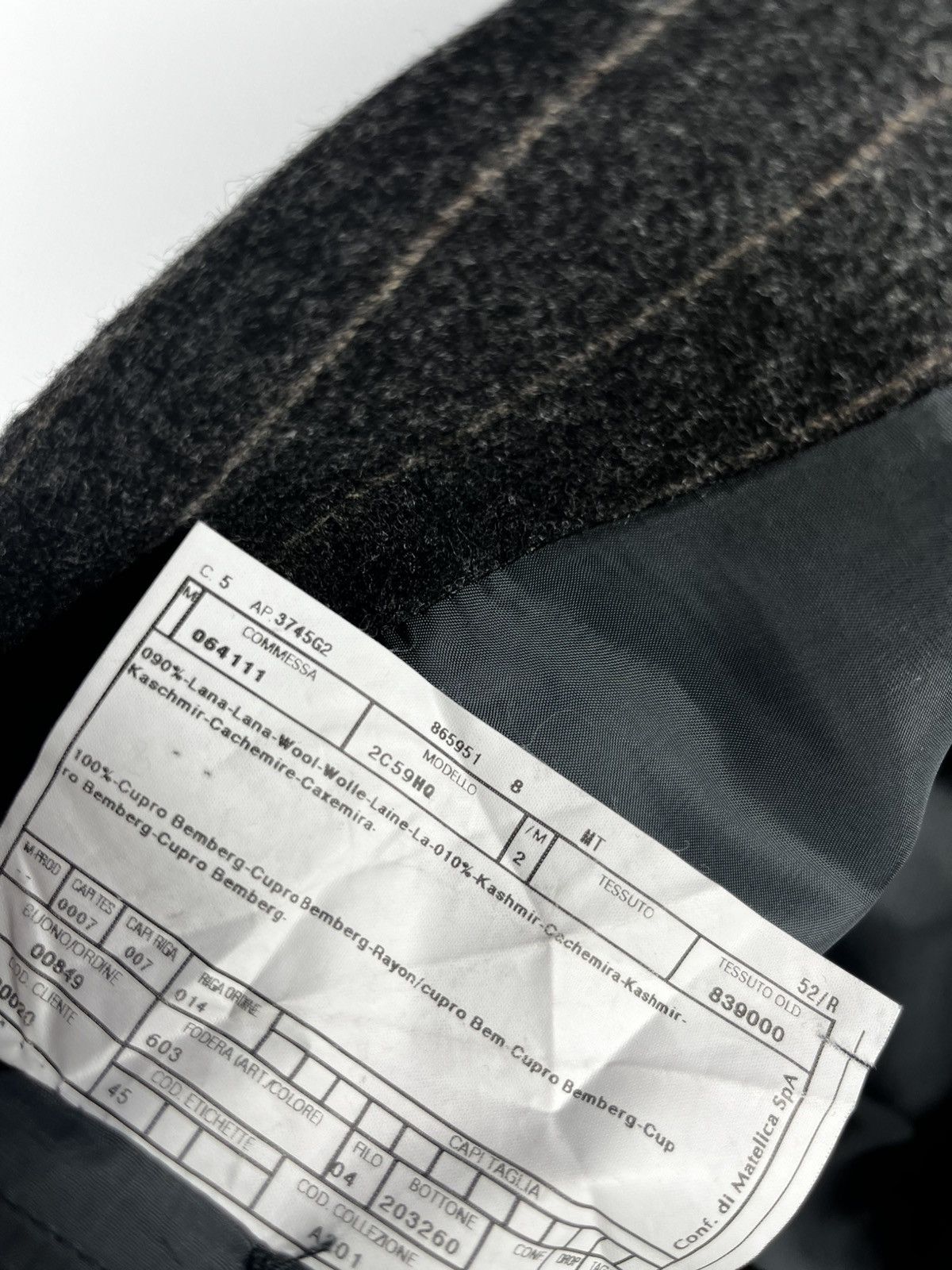 Giorgio Armani Armani wool suit vintage archive Size 54R - 19 Thumbnail