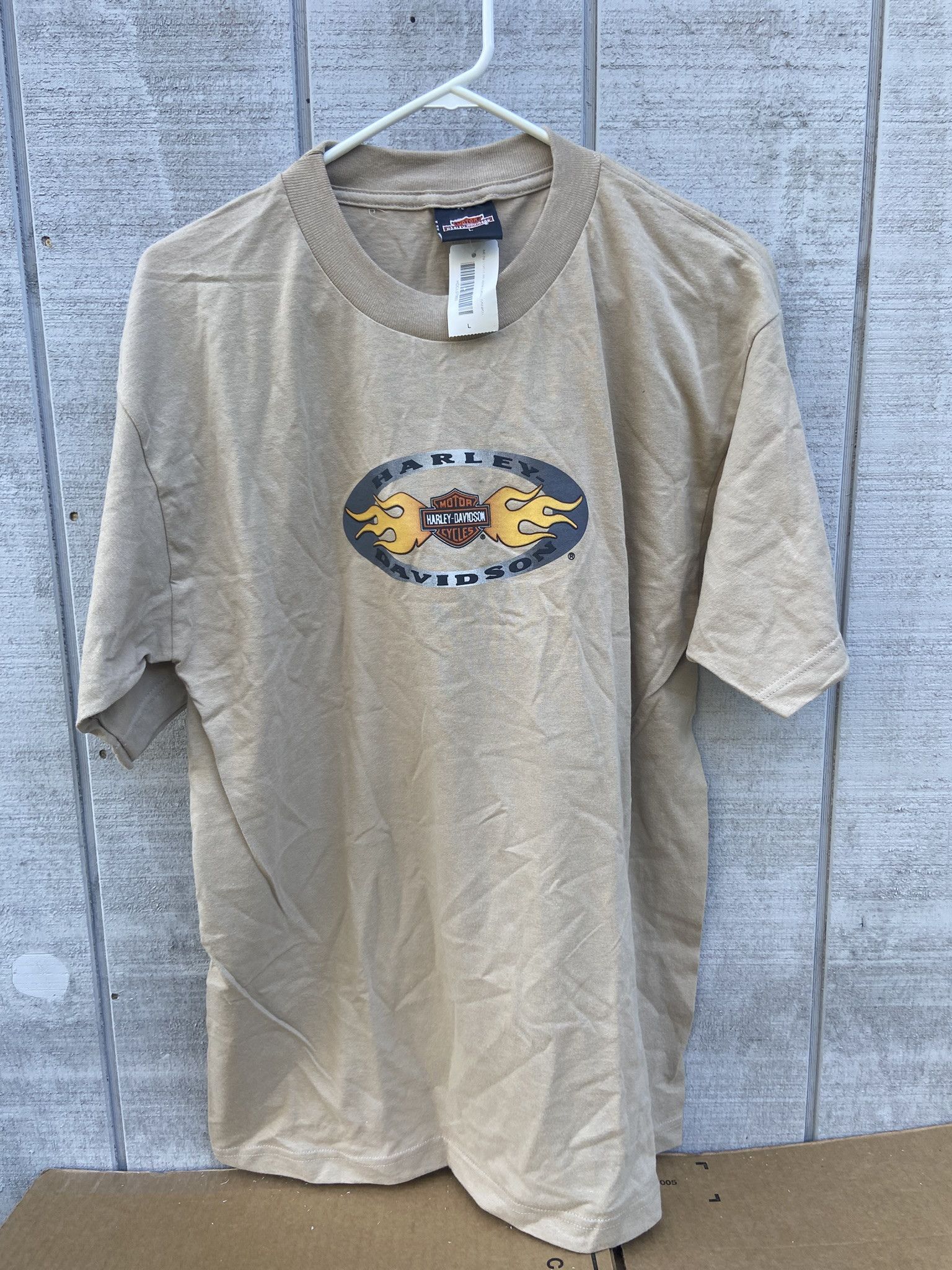 Harley Davidson Vintage VTG Y2K Harley Davidson Shirt Flame Logo Large L Tee Size US L / EU 52-54 / 3 - 1 Thumbnail
