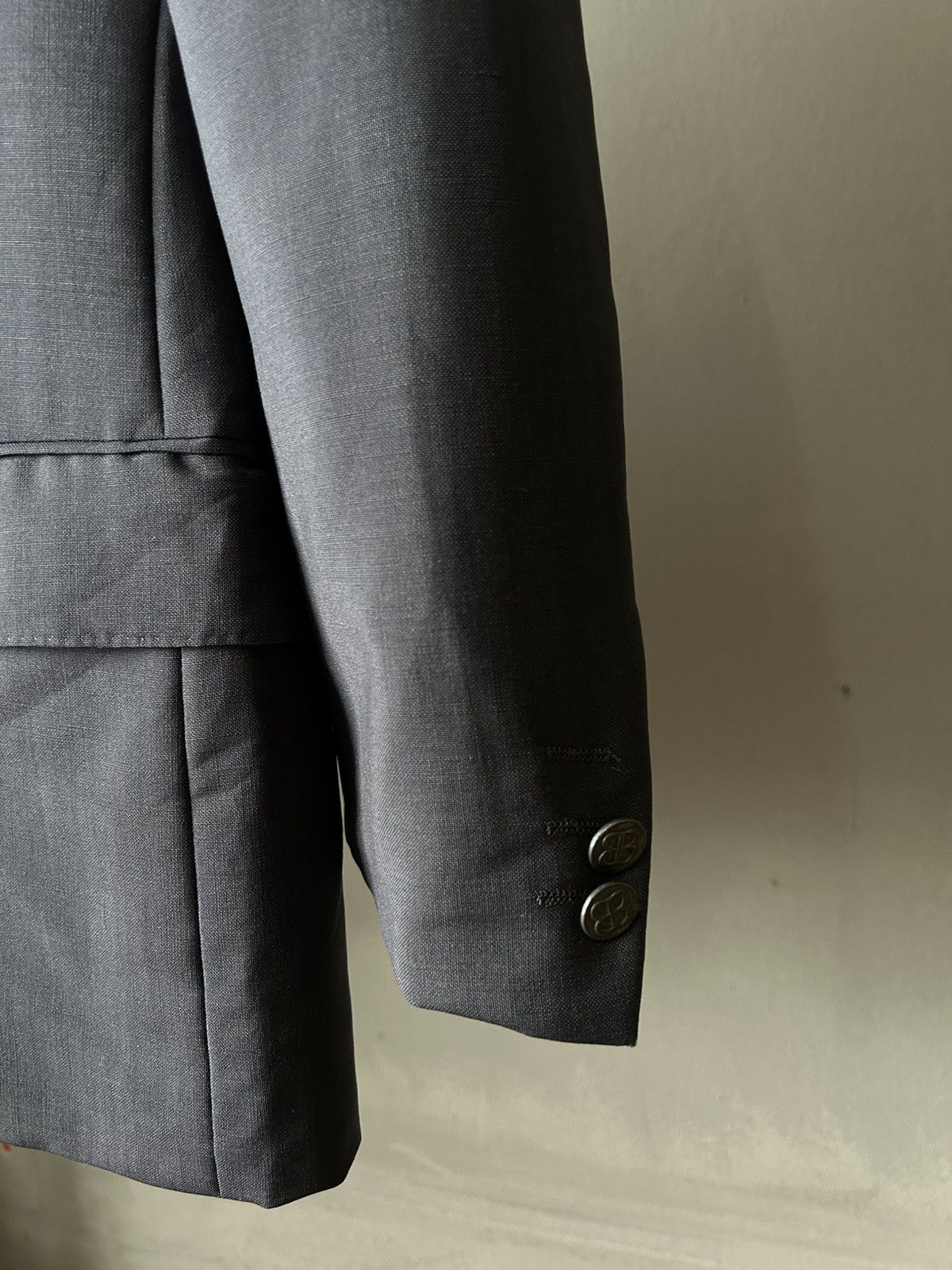 Balenciaga Balenciaga Iconic Button Logo Blazer Size 38R - 4 Thumbnail