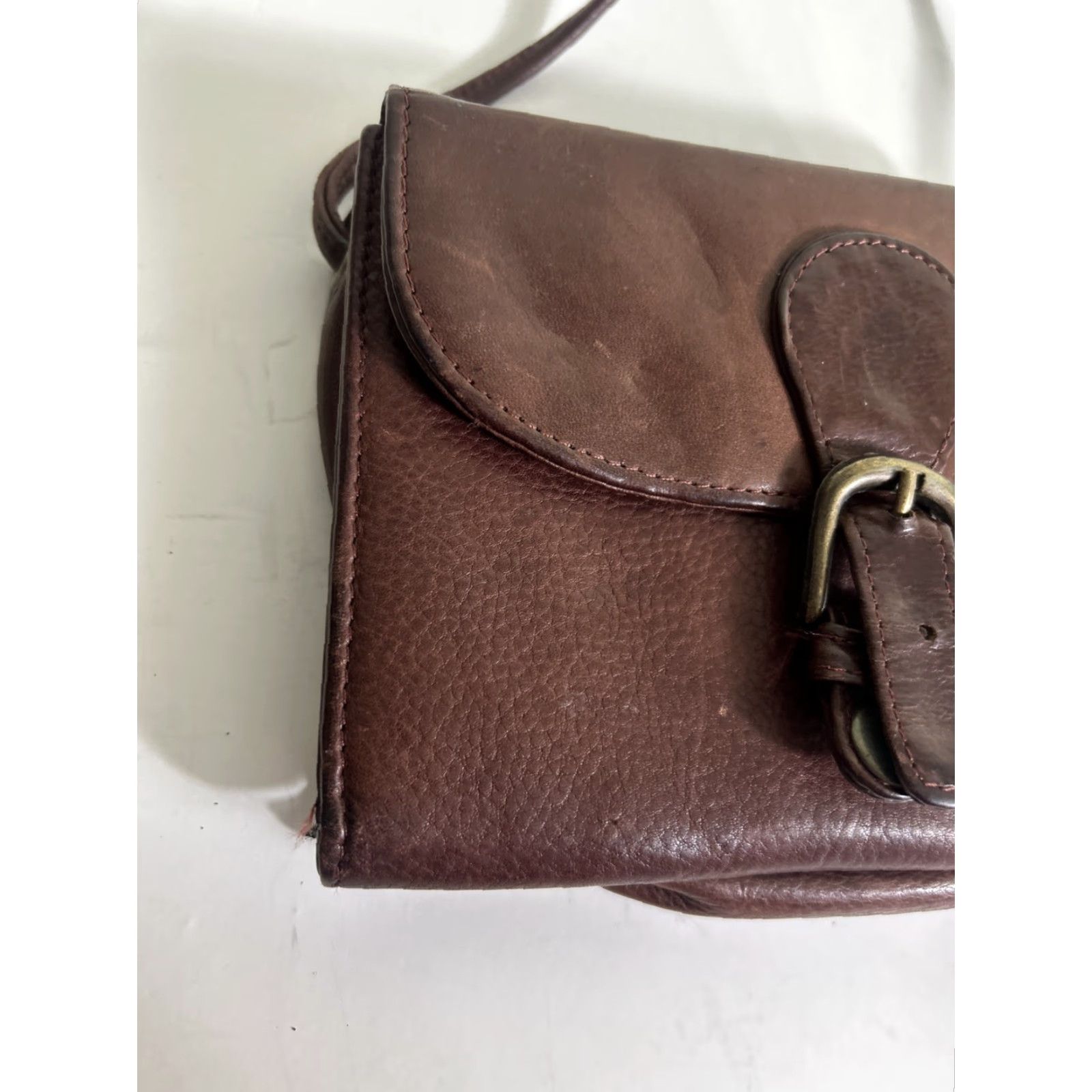 Vintage VINTAGE Boulder Ridge Glove Tanned cowhide Small Purse Shoulder Bag Brown Women Small Leather Shoulder Bag 7x6x1 Size ONE SIZE - 2 Thumbnail
