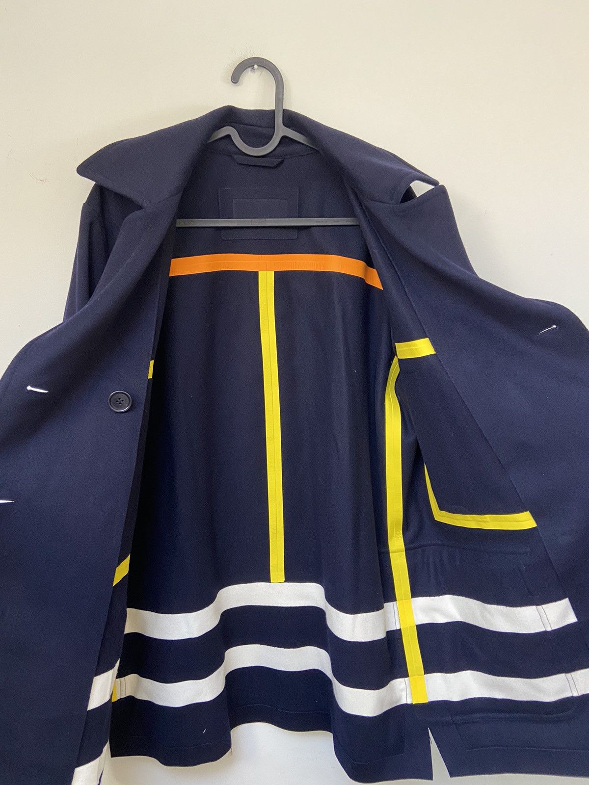 Loro Piana Loro Piana Double Breasted Felt Coat Dark Blue Size M / US 6-8 / IT 42-44 - 7 Thumbnail