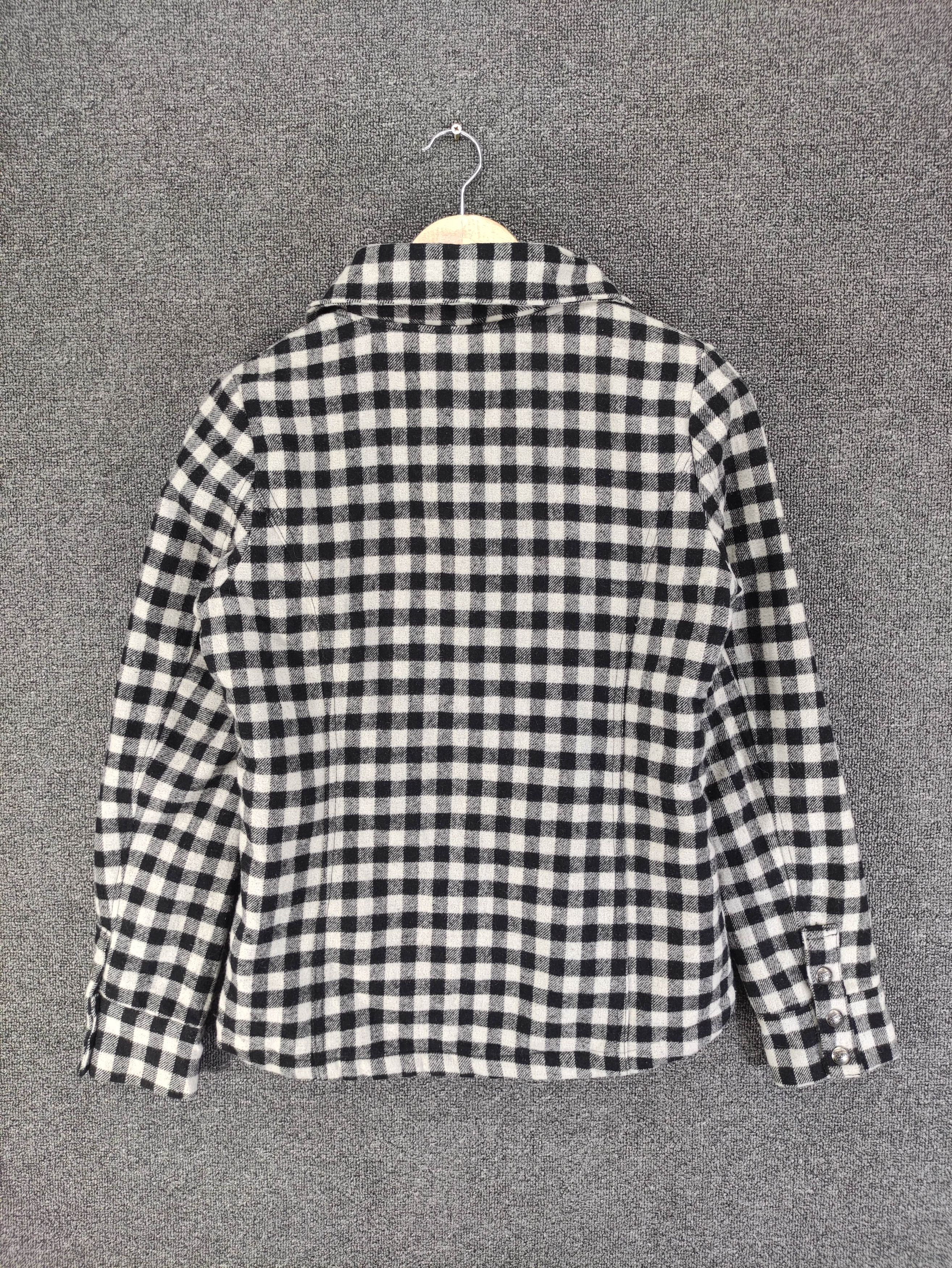 Japanese Brand Vintage Japanese Brand Plaid Wool Jacket With Hoodie Size S / US 4 / IT 40 - 11 Thumbnail