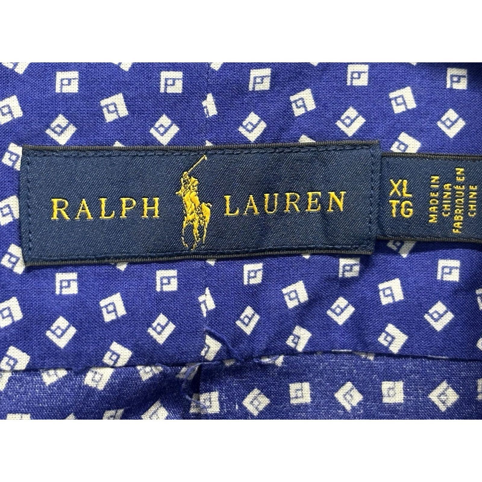 Ralph Lauren Ralph Lauren Button-Down Shirt Men’s XL Blue Micro Print Lightweight Geometric Casual Long Sleeve Button Up, Regular Size, Cotton, Preppy Size US XL / EU 56 / 4 - 5 Thumbnail