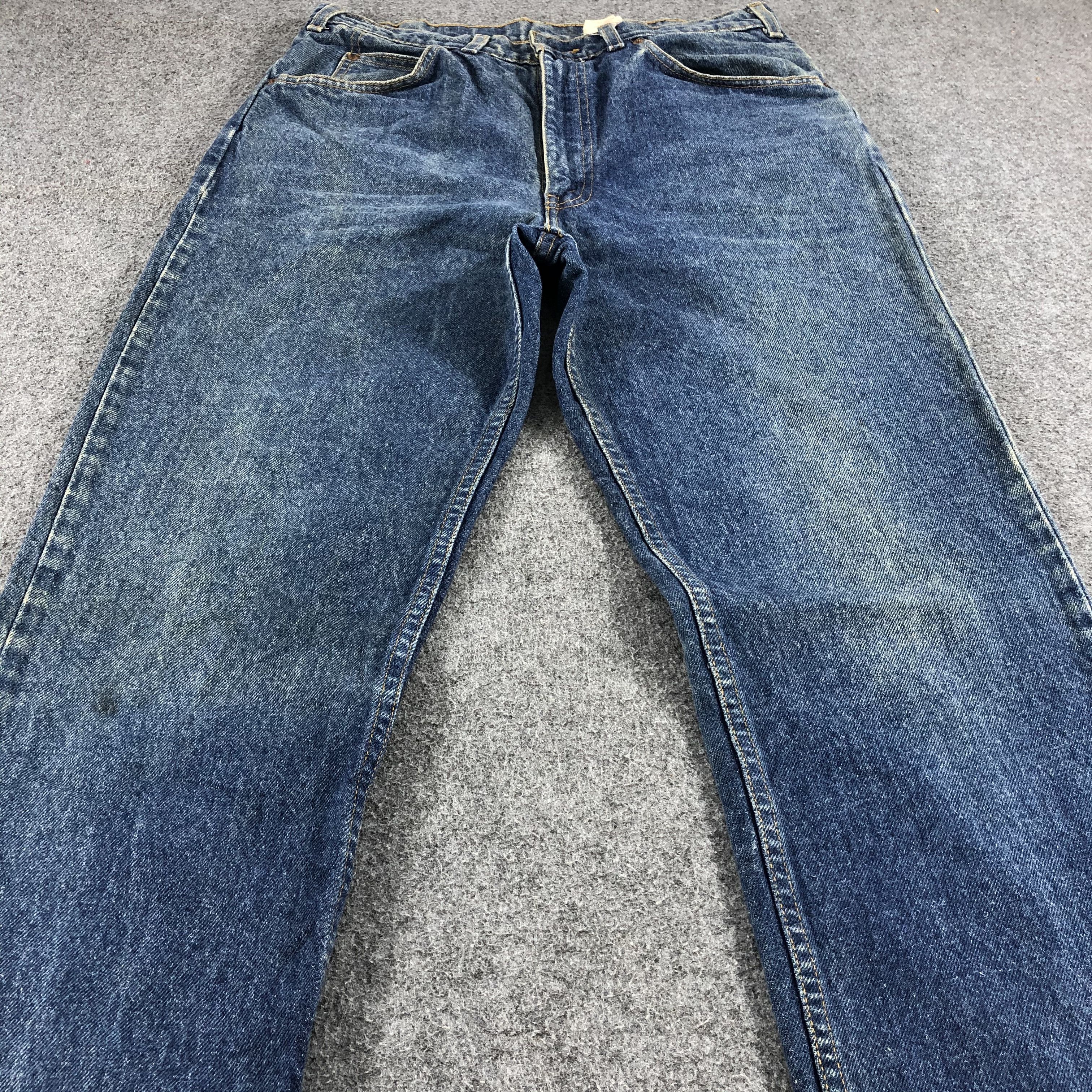 Levi's Vintage 90s Stone Wash Levis 619 Orange Tab Jeans-J1242 Size US 31 - 3 Thumbnail