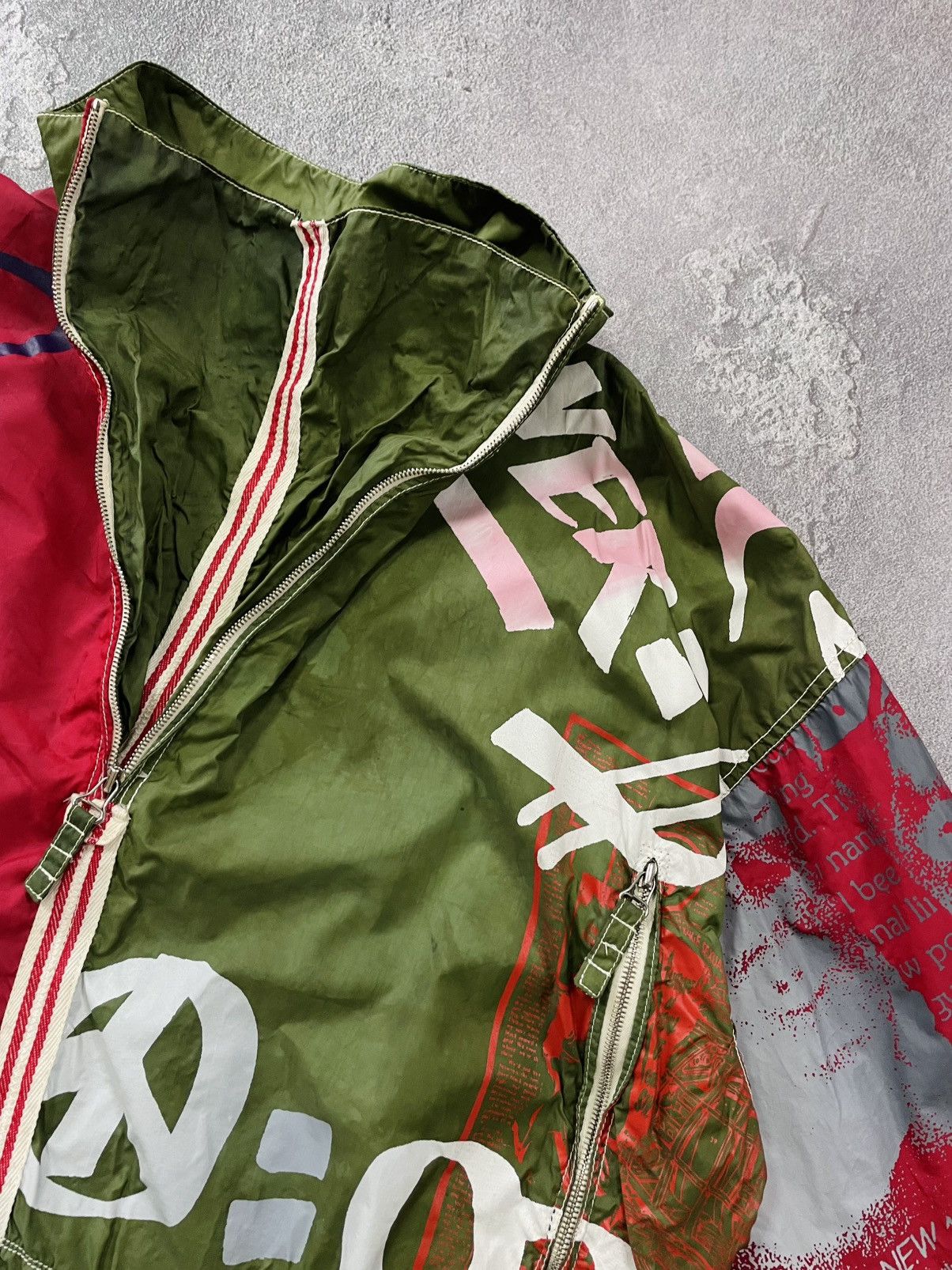 JET SET Vintage 90’s JET SET Nylon Multi Colour Half Zip Ski Jacket Size US XL / EU 56 / 4 - 13 Thumbnail
