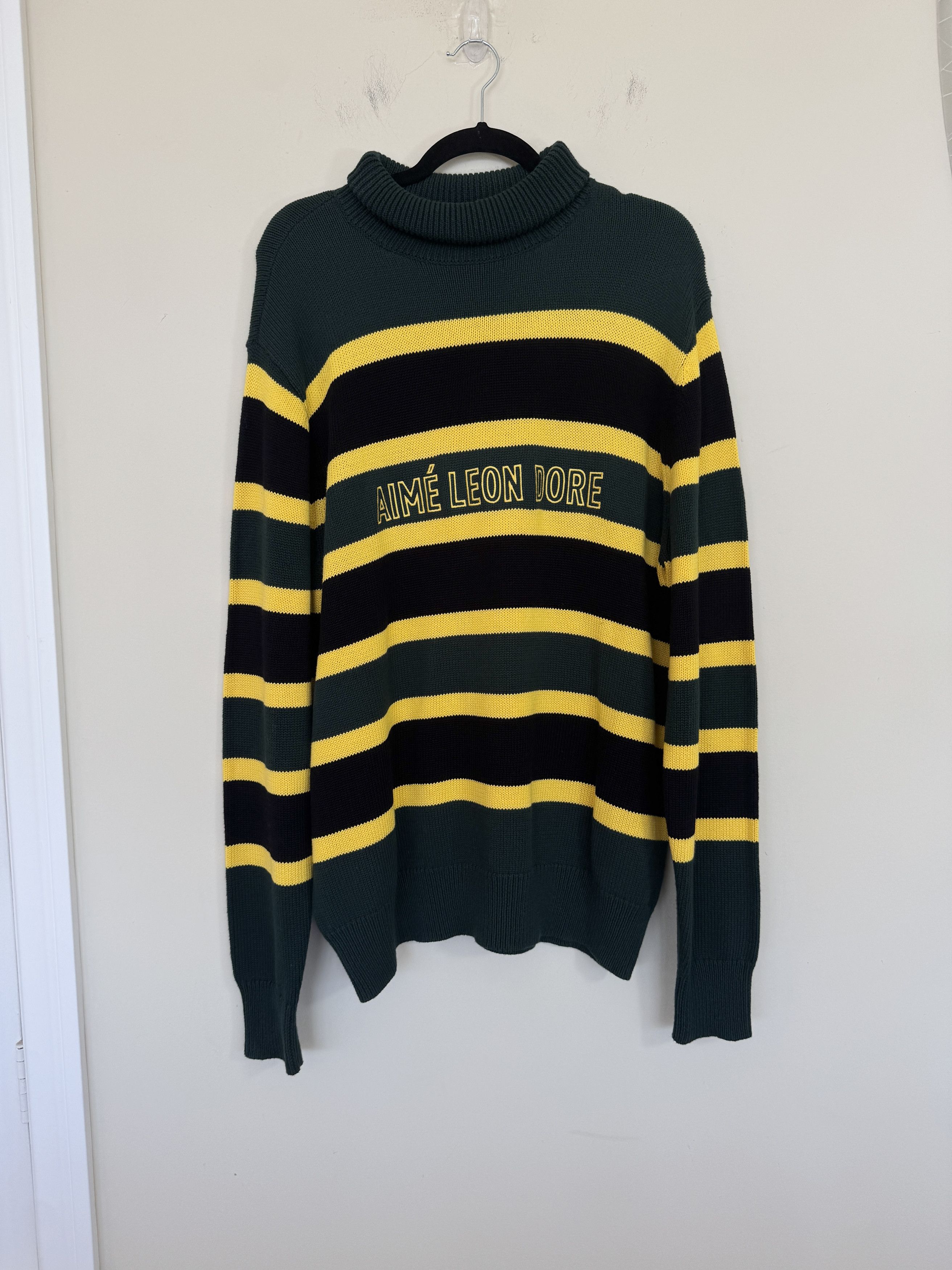 Aime Leon Dore Aimé Leon Dore Striped Turtleneck Size US XL / EU 56 / 4 - 1 Thumbnail