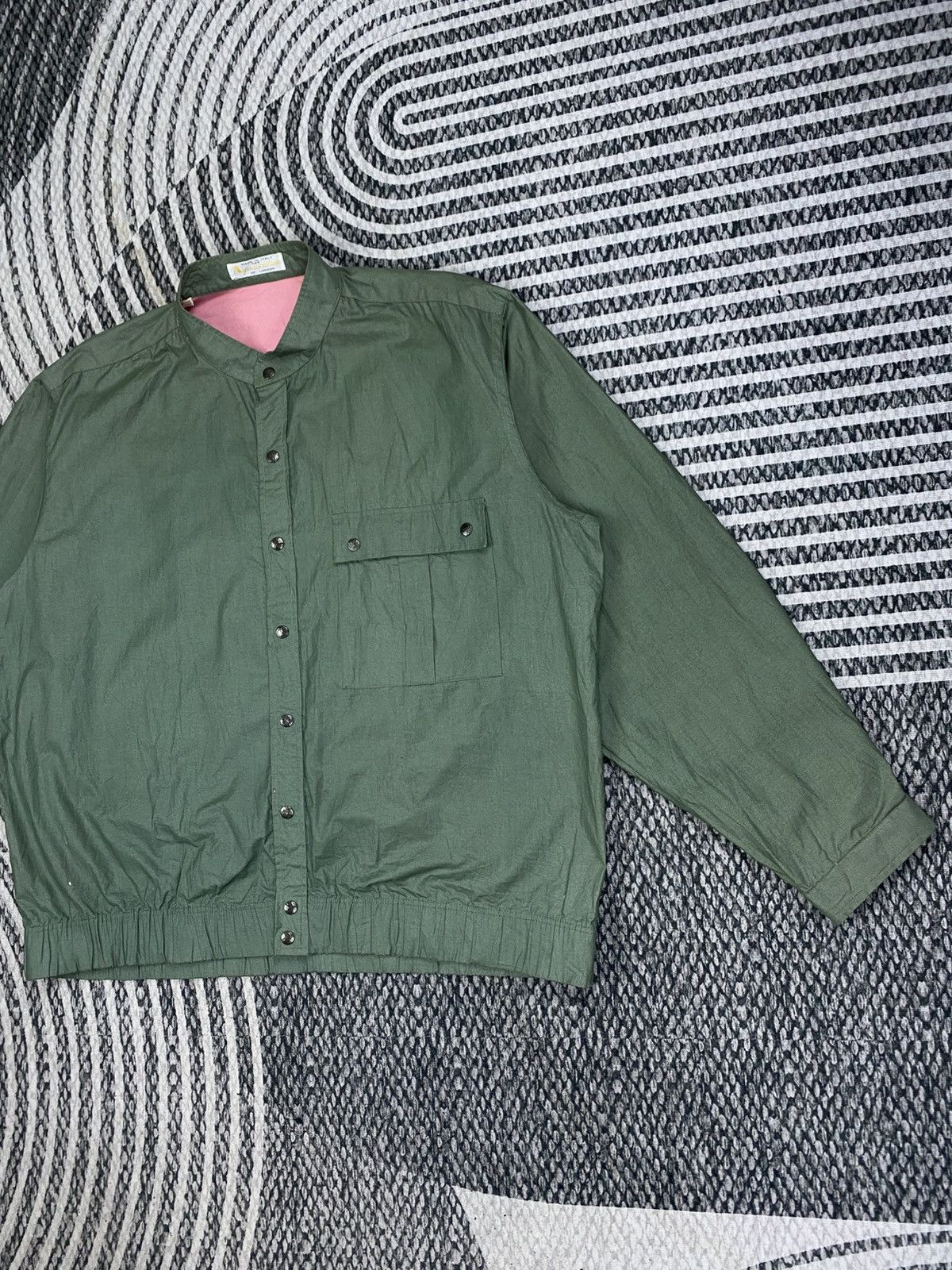 Aquascutum 🔥RARE Vintage Aquascutum Italy Bomber Jacket Size US XL / EU 56 / 4 - 4 Thumbnail