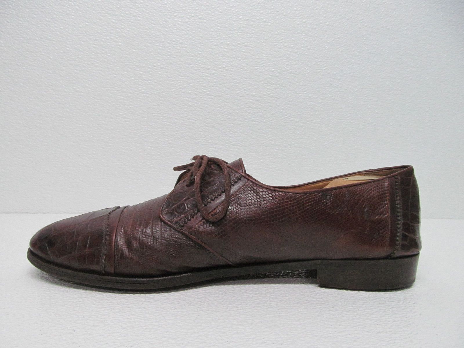 Other Davanzati Alligator Oxfords Exclusive Rubenstein Bros Size US 13 / EU 46 - 7 Thumbnail