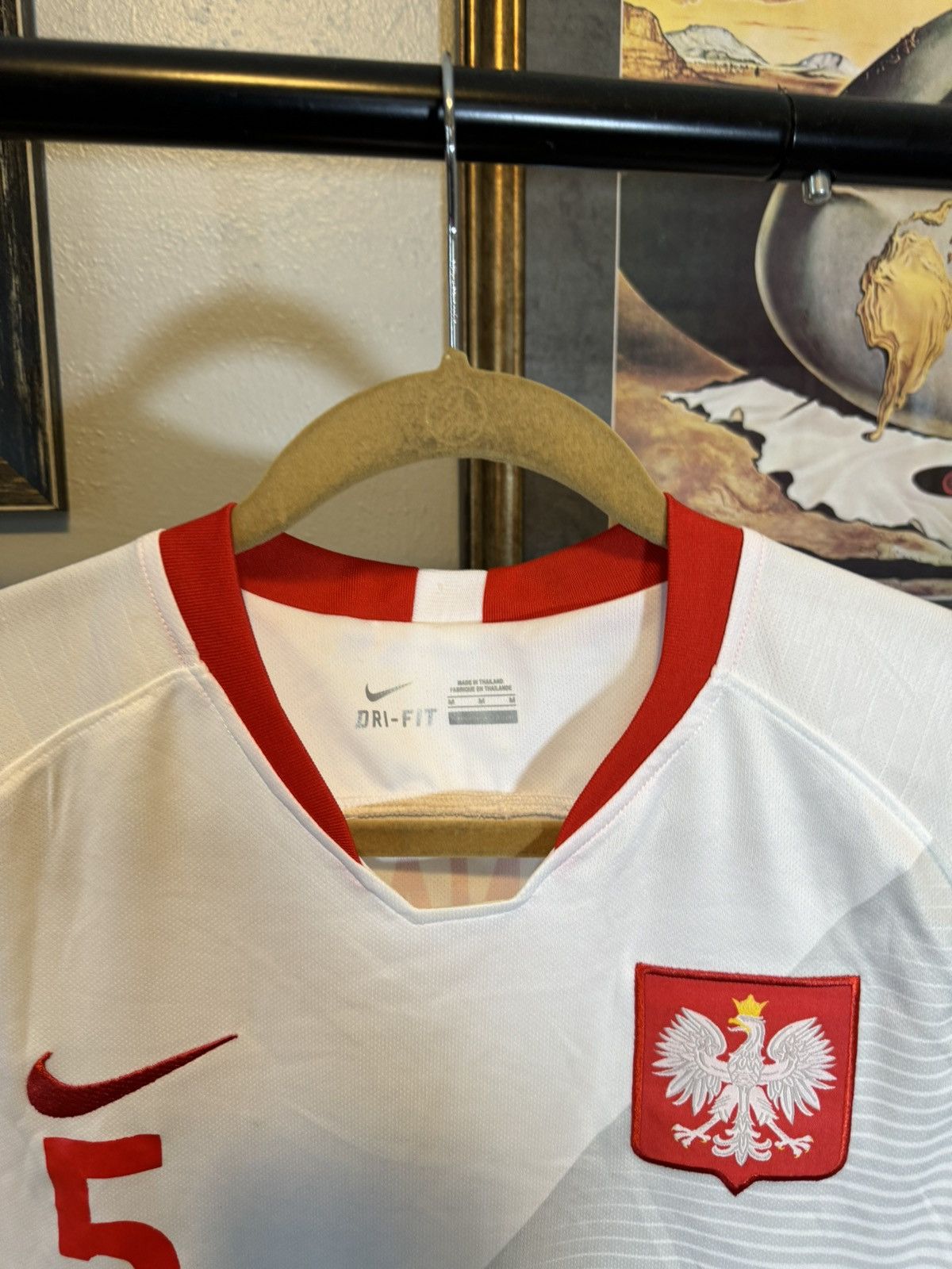 Nike Jan Bednarek 2018 Poland Nike Soccer Jersey Size US M / EU 48-50 / 2 - 5 Thumbnail