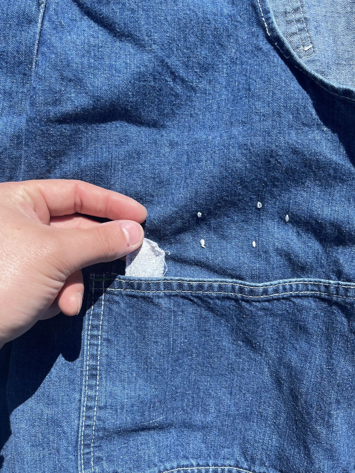 Oshkosh Vintage 50s Oshkosh B’Gosh Denim Overalls Union Made 38x28 Size US 38 / EU 54 - 5 Thumbnail