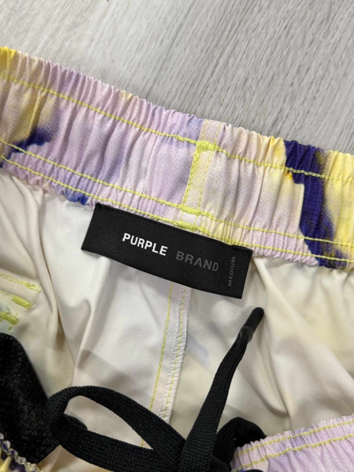 Purple Brand Purple Brand All Round Shorts Yellow Green Multi Size US 32 / EU 48 - 3 Thumbnail