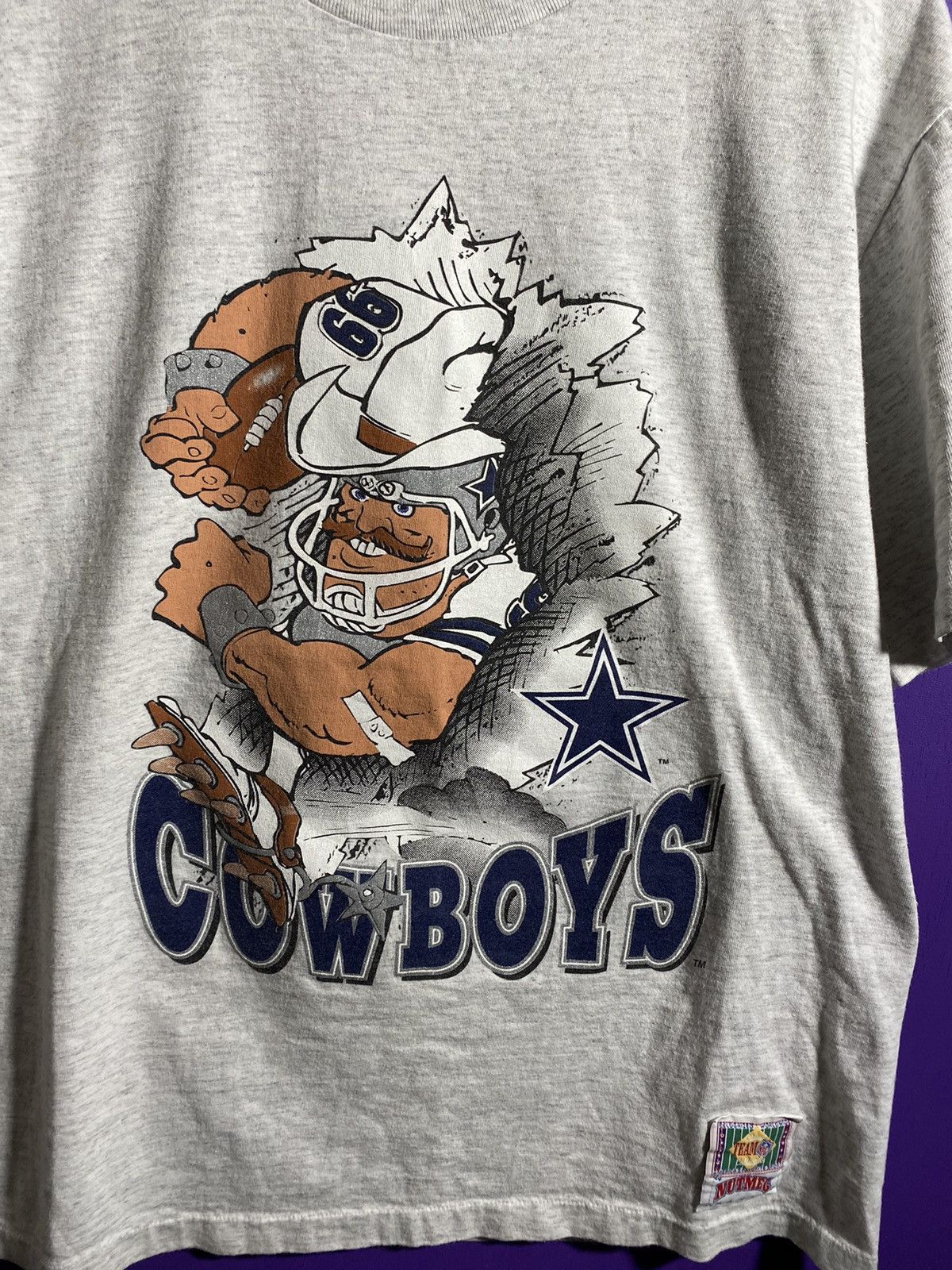 NFL × Nutmeg × Vintage Vintage 90s Nutmeg Dallas cowboys breakthrough t-shirt Size US L / EU 52-54 / 3 - 3 Thumbnail